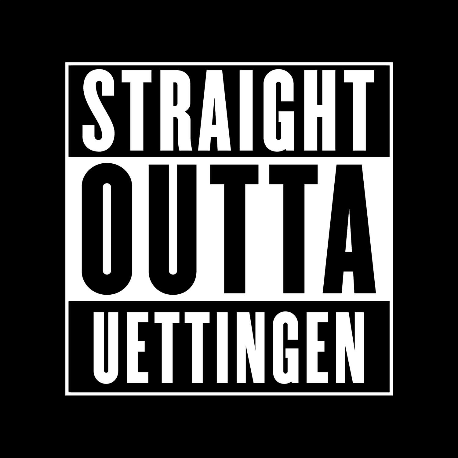 Uettingen T-Shirt »Straight Outta«
