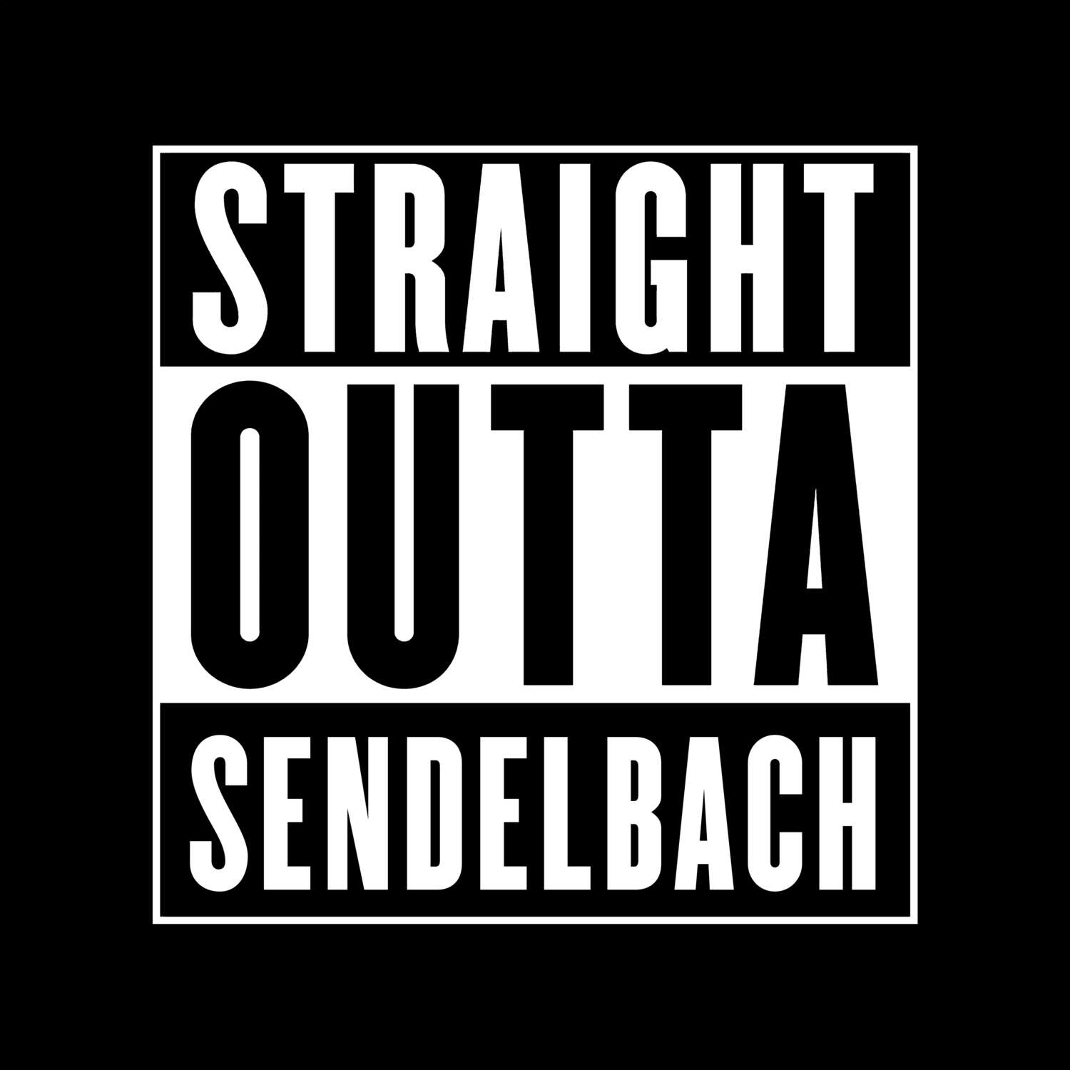 Sendelbach T-Shirt »Straight Outta«