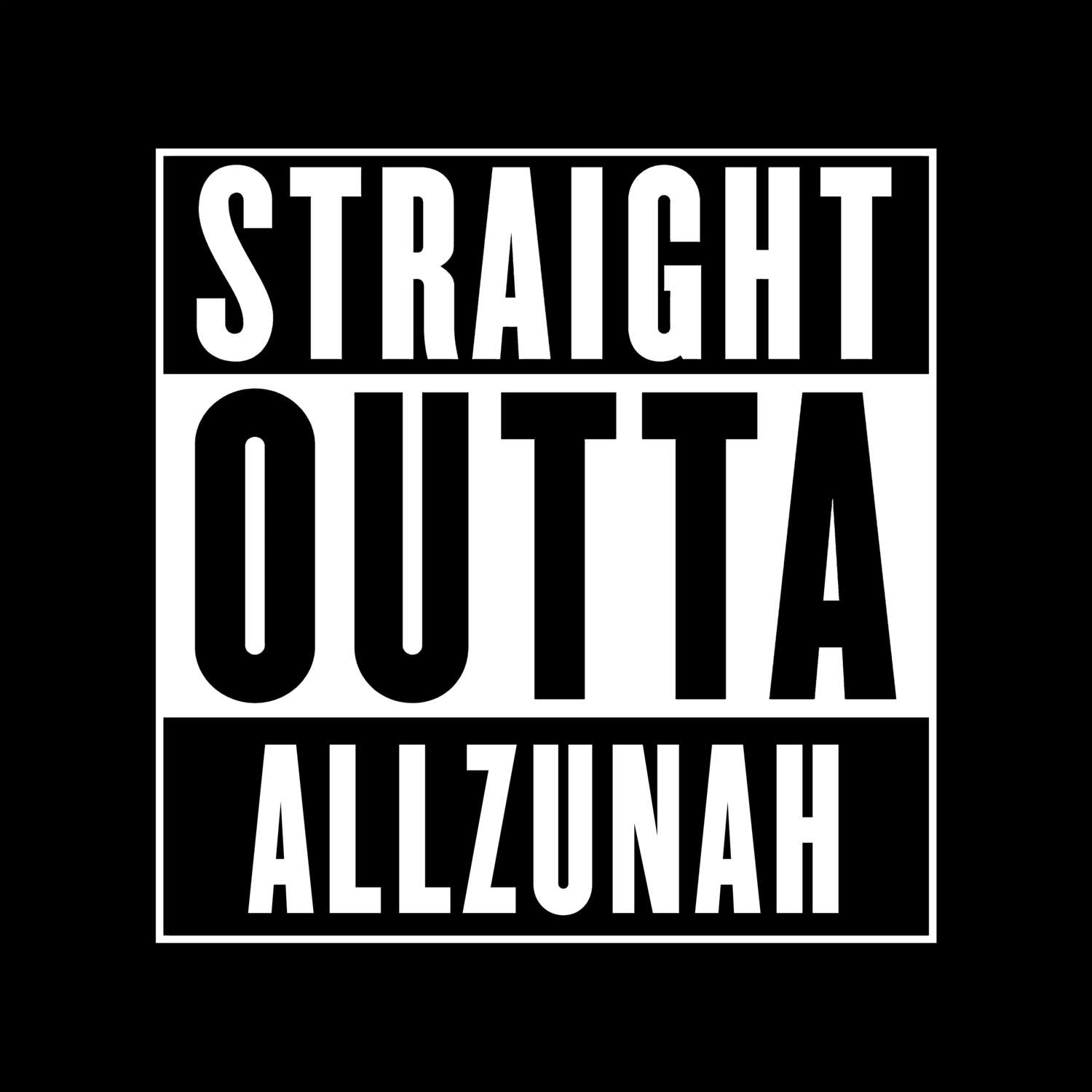 Allzunah T-Shirt »Straight Outta«