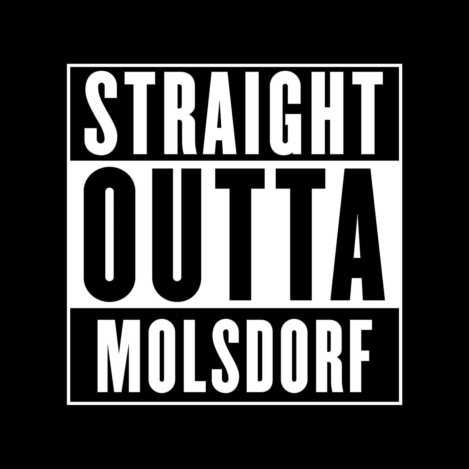 Molsdorf T-Shirt »Straight Outta«