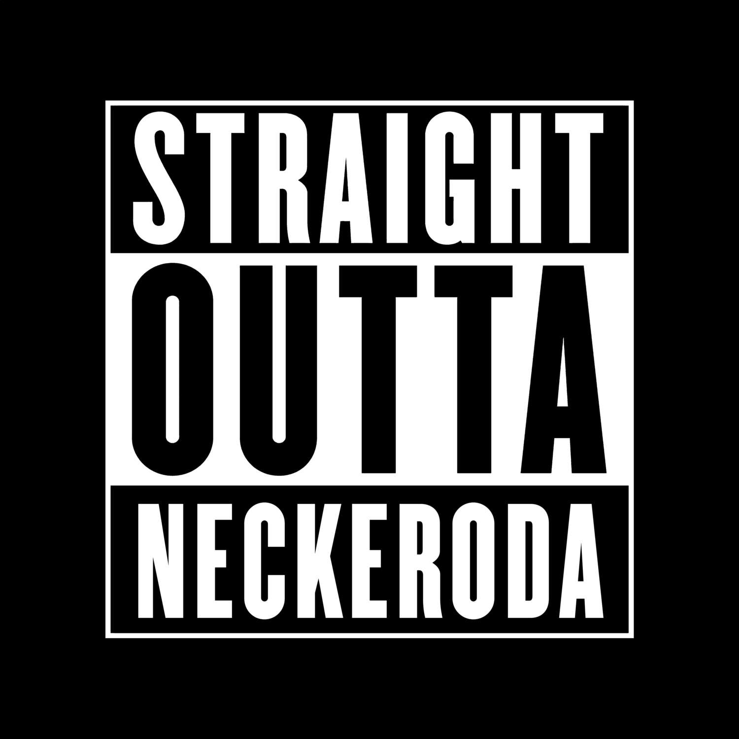 Neckeroda T-Shirt »Straight Outta«