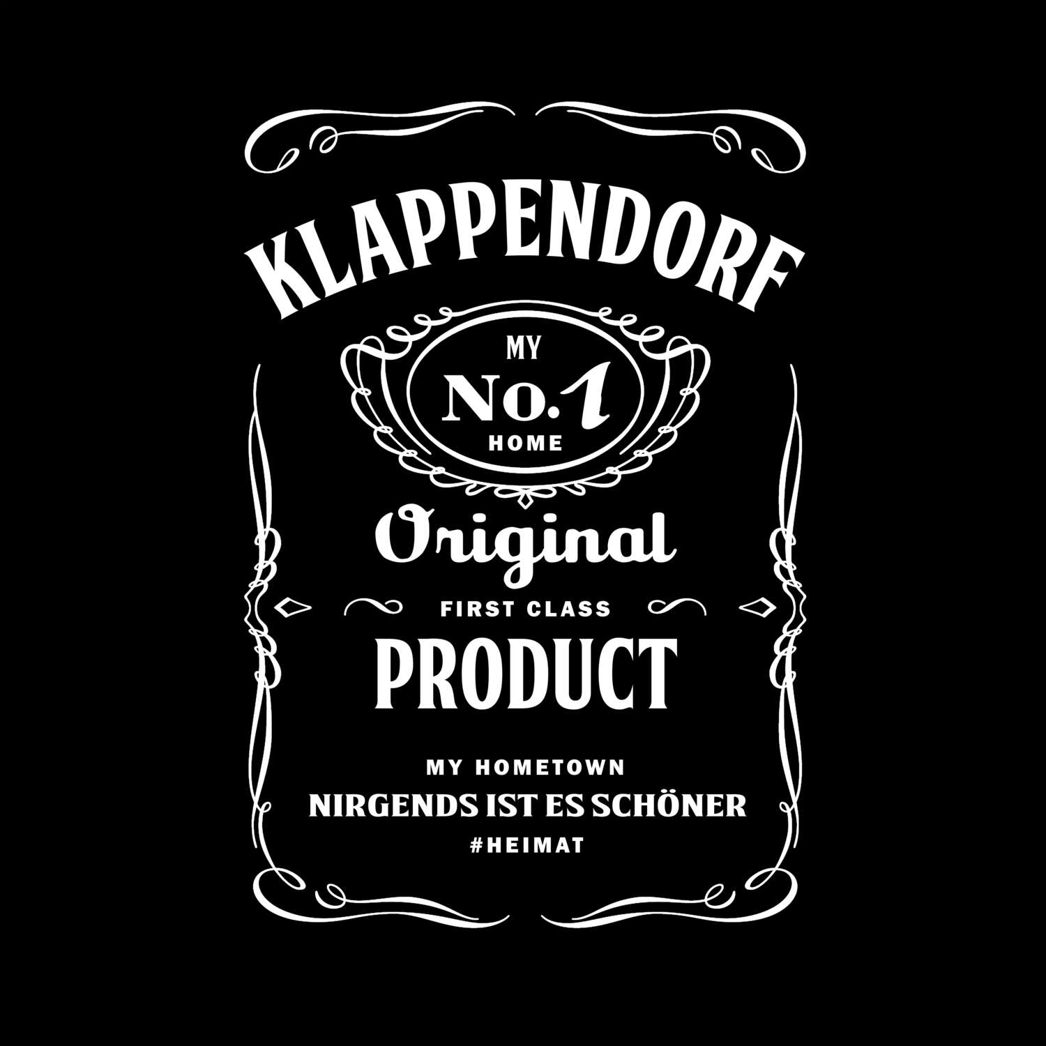 T-Shirt »Jackie« für den Ort »Klappendorf«