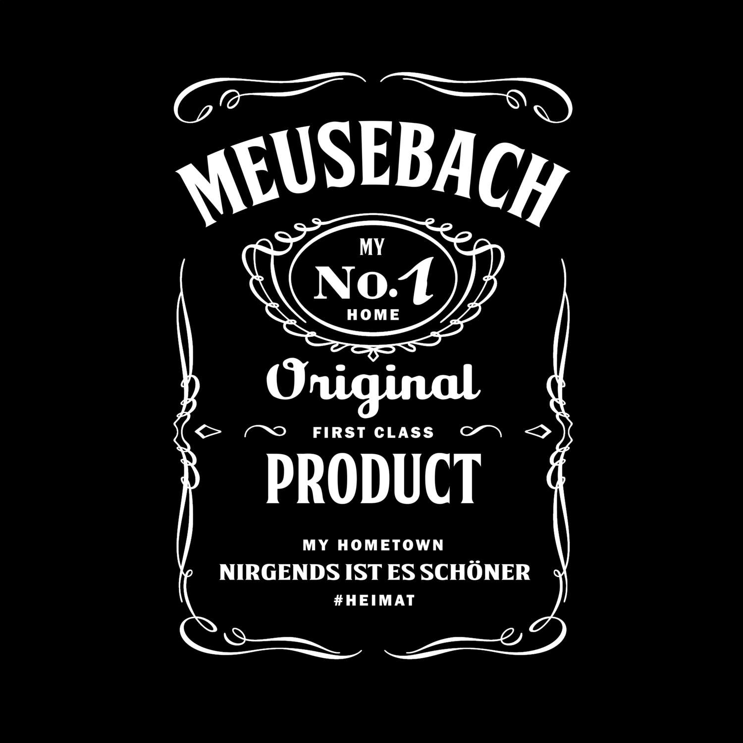 T-Shirt »Jackie« für den Ort »Meusebach«