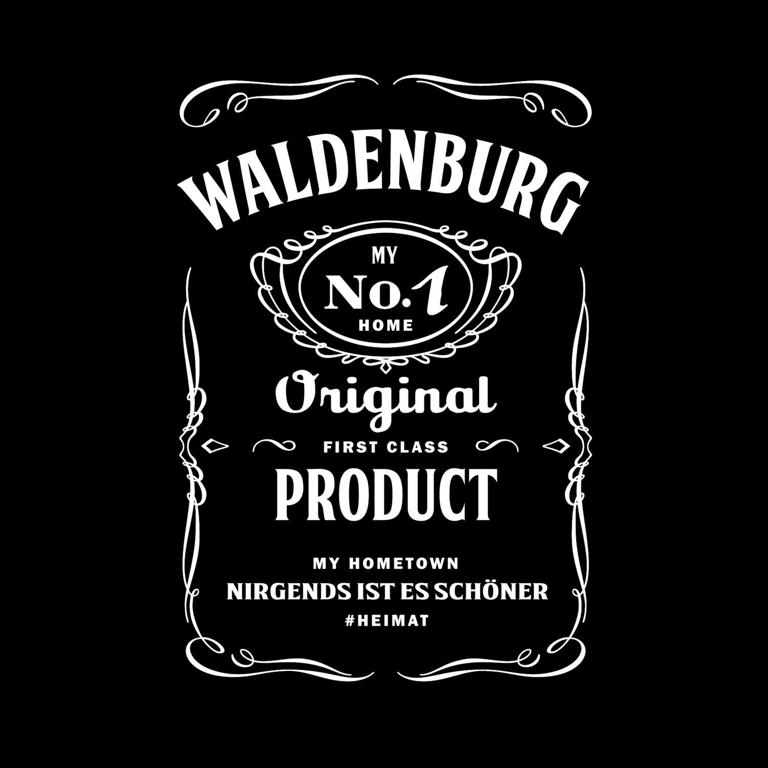 T-Shirt »Jackie« für den Ort »Waldenburg«