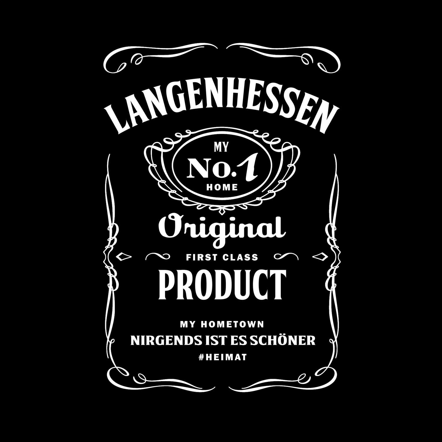 T-Shirt »Jackie« für den Ort »Langenhessen«