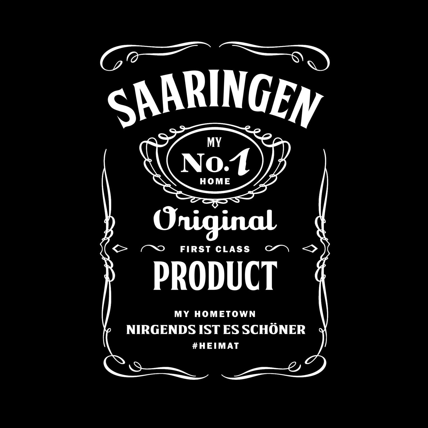 T-Shirt »Jackie« für den Ort »Saaringen«