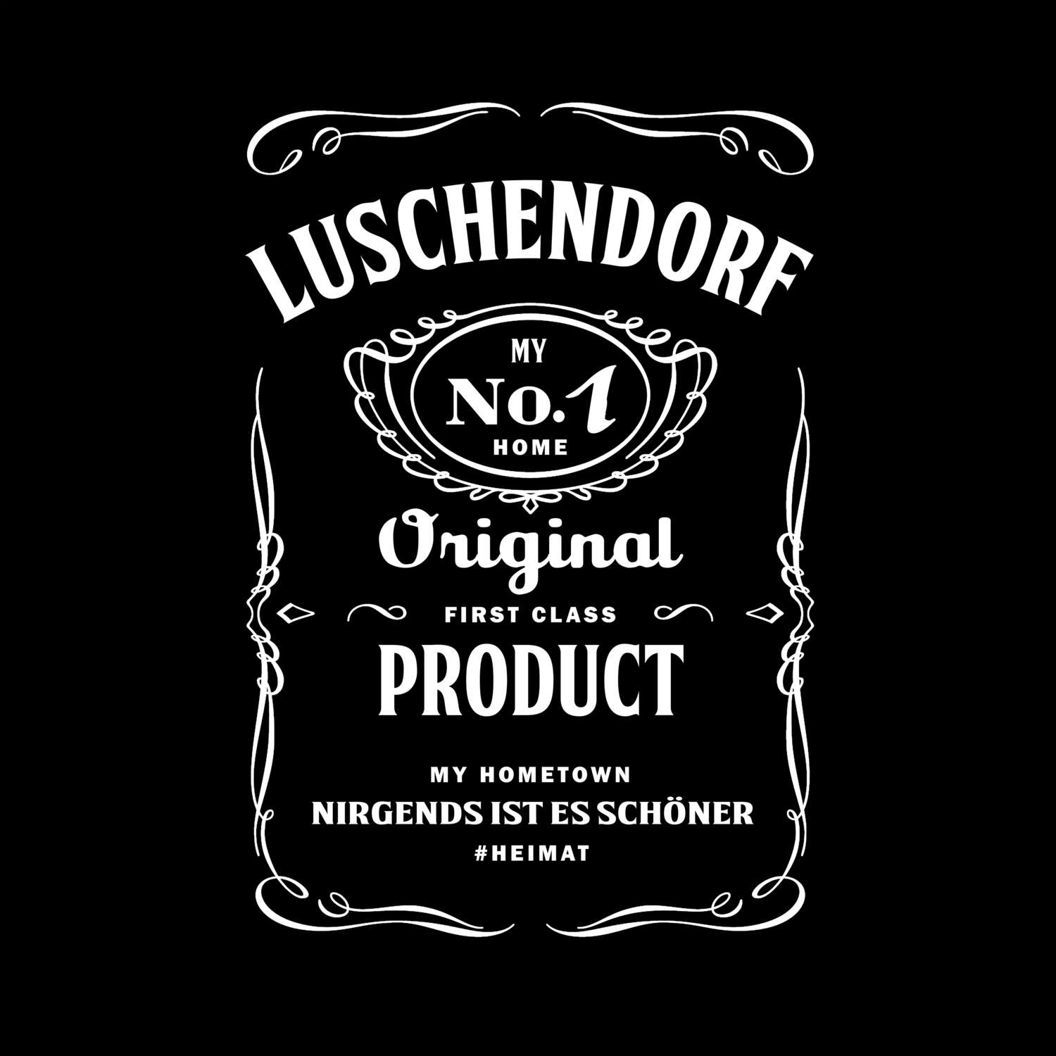 T-Shirt »Jackie« für den Ort »Luschendorf«