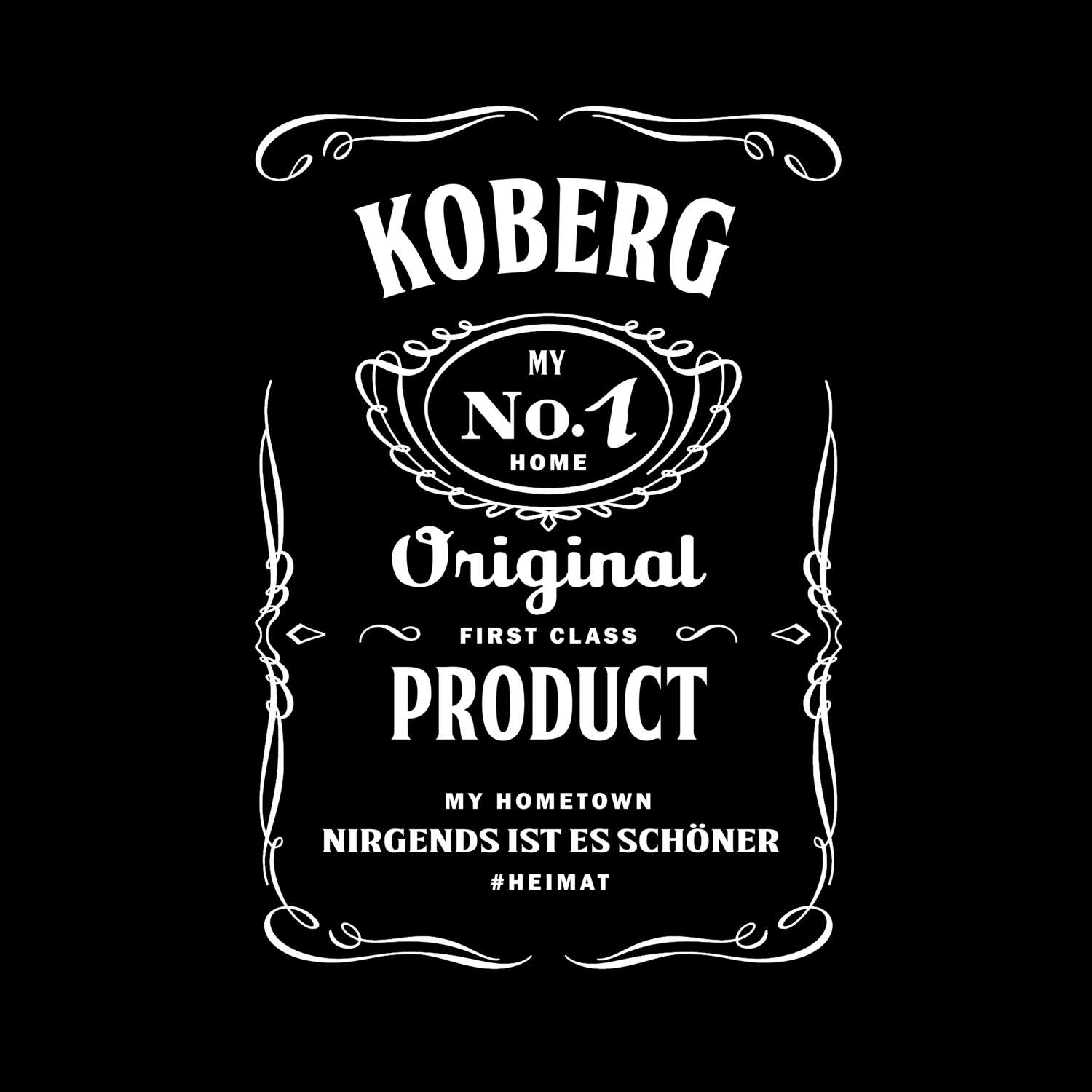 T-Shirt »Jackie« für den Ort »Koberg«