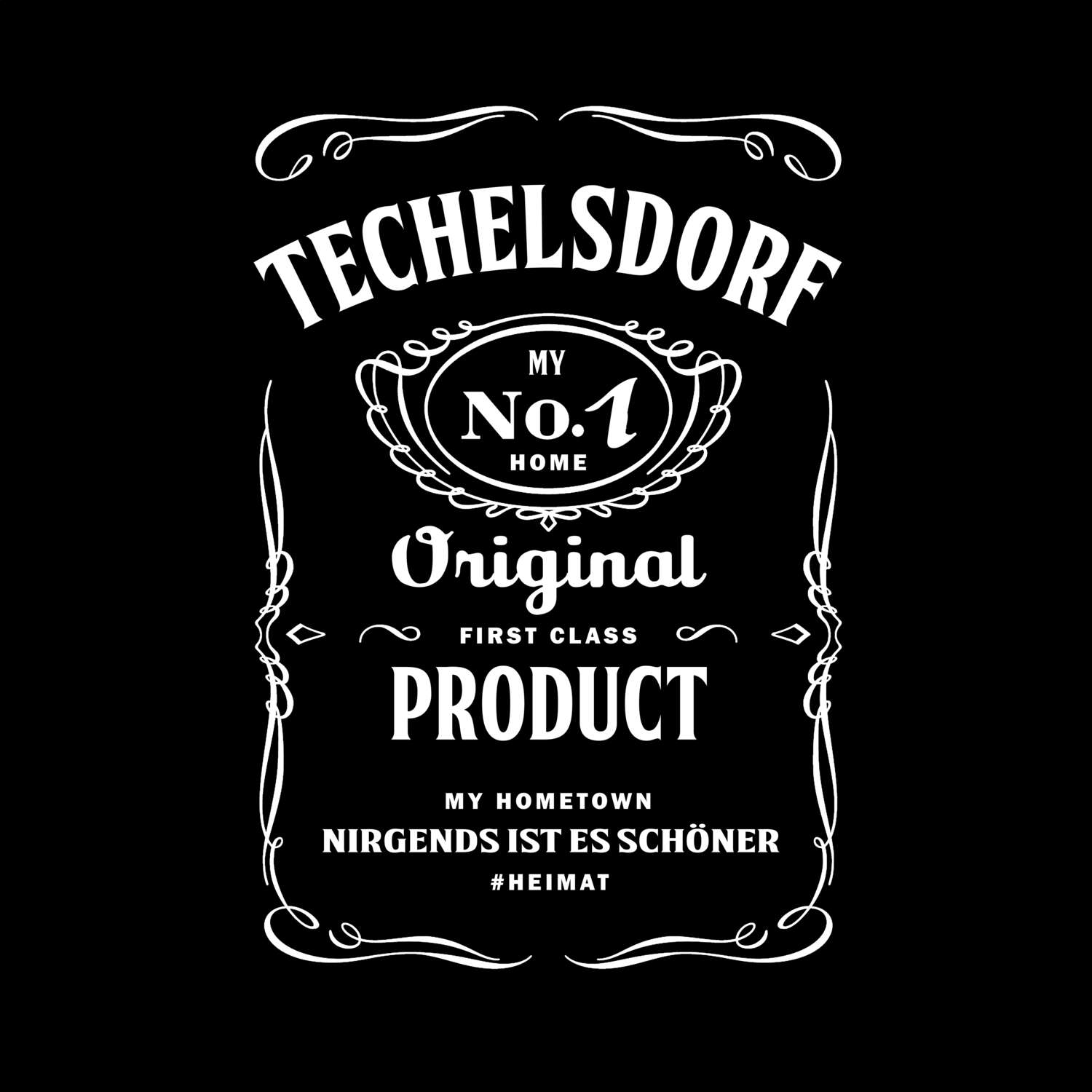 T-Shirt »Jackie« für den Ort »Techelsdorf«