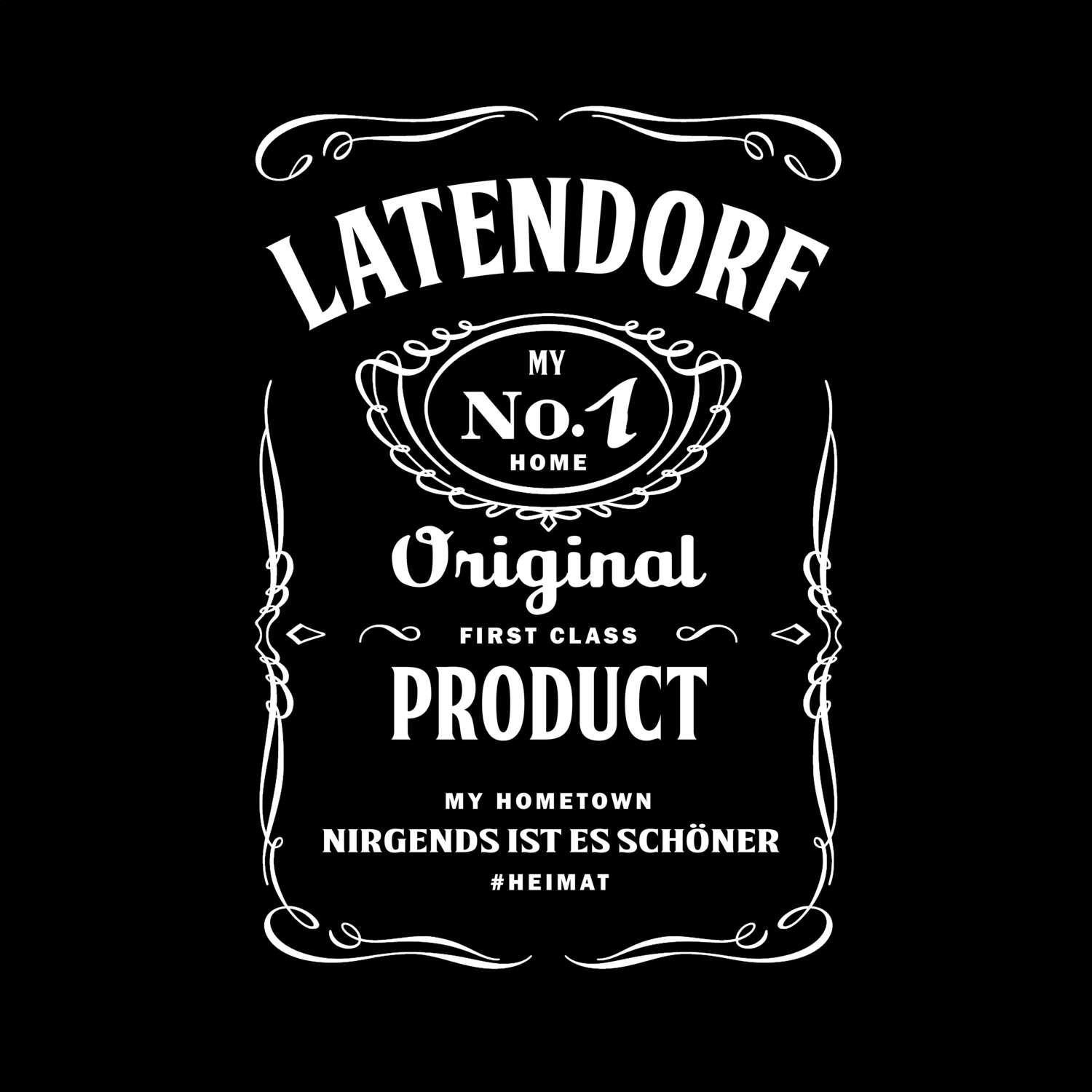 T-Shirt »Jackie« für den Ort »Latendorf«