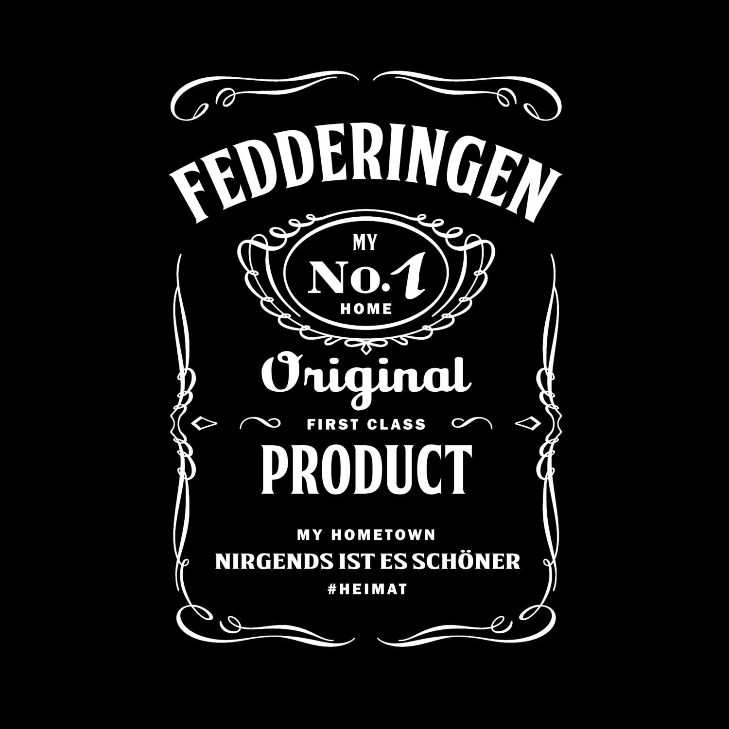 T-Shirt »Jackie« für den Ort »Fedderingen«