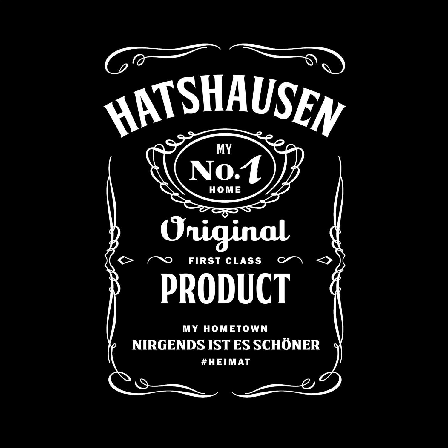 T-Shirt »Jackie« für den Ort »Hatshausen«