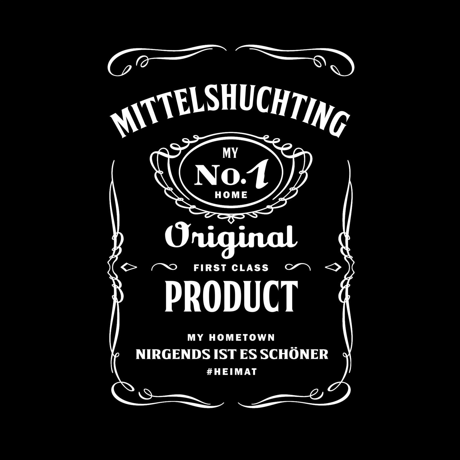 T-Shirt »Jackie« für den Ort »Mittelshuchting«