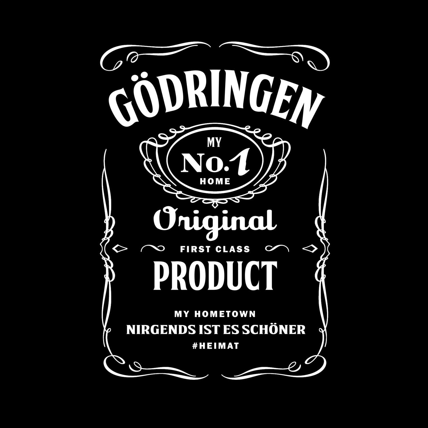 T-Shirt »Jackie« für den Ort »Gödringen«