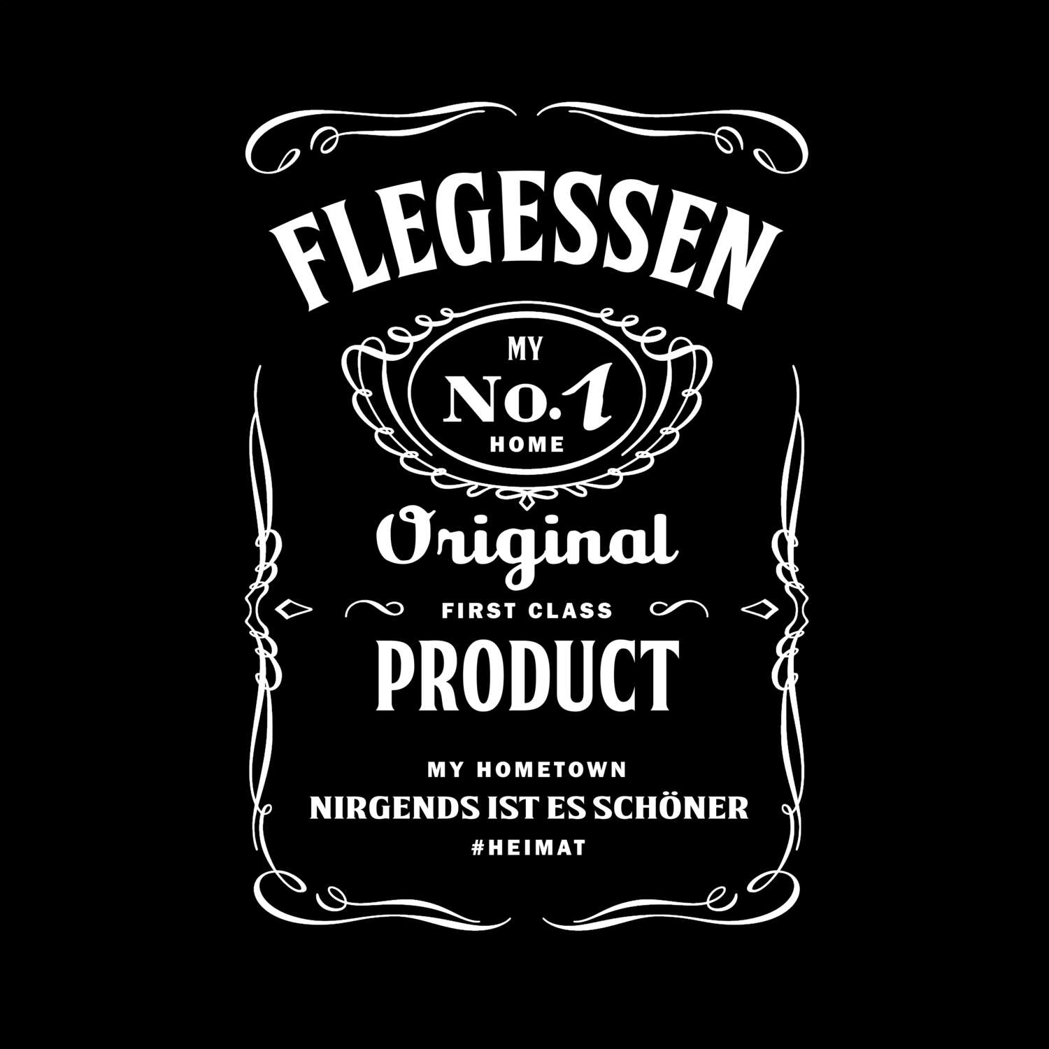 T-Shirt »Jackie« für den Ort »Flegessen«