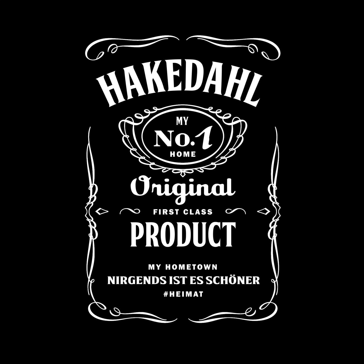 T-Shirt »Jackie« für den Ort »Hakedahl«