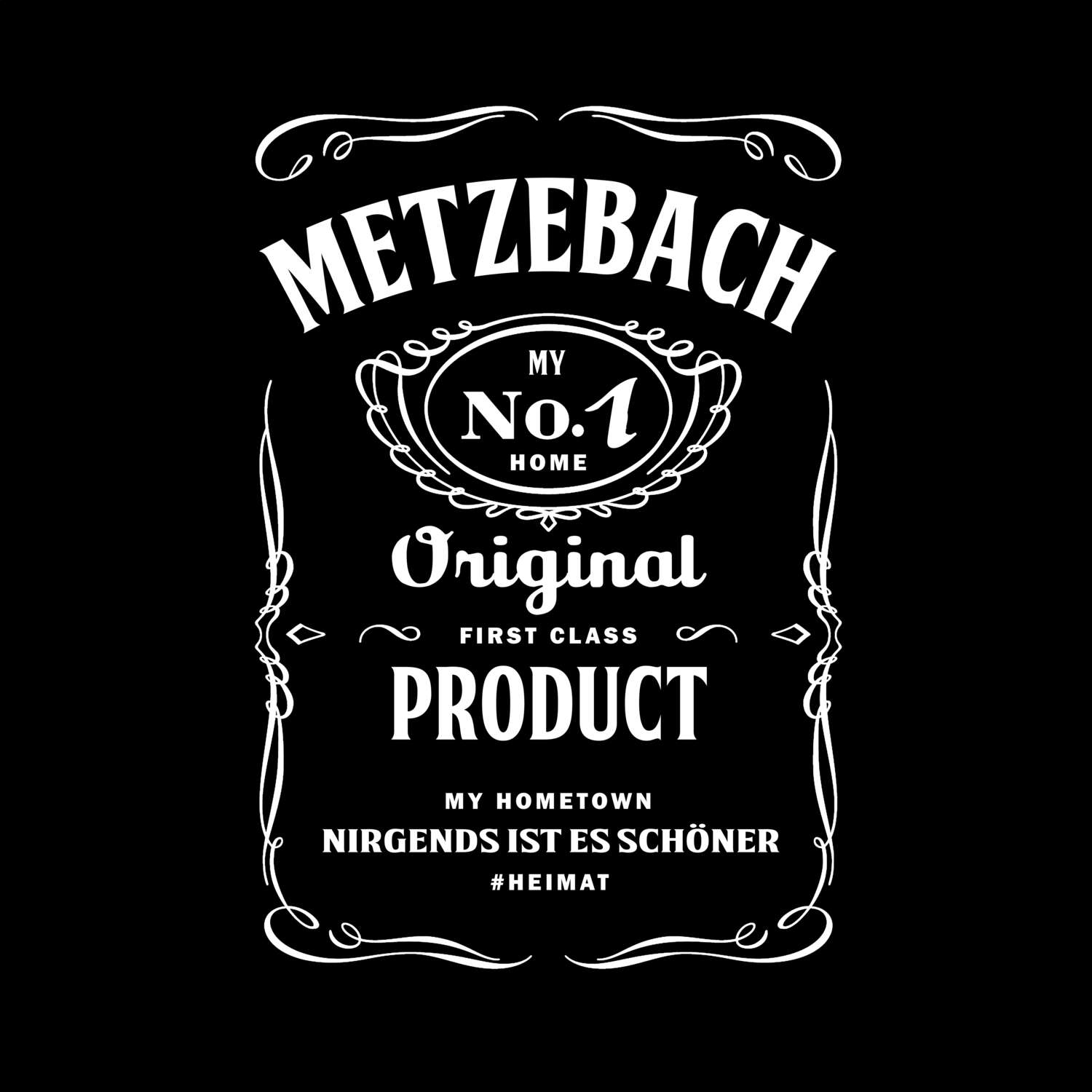 T-Shirt »Jackie« für den Ort »Metzebach«