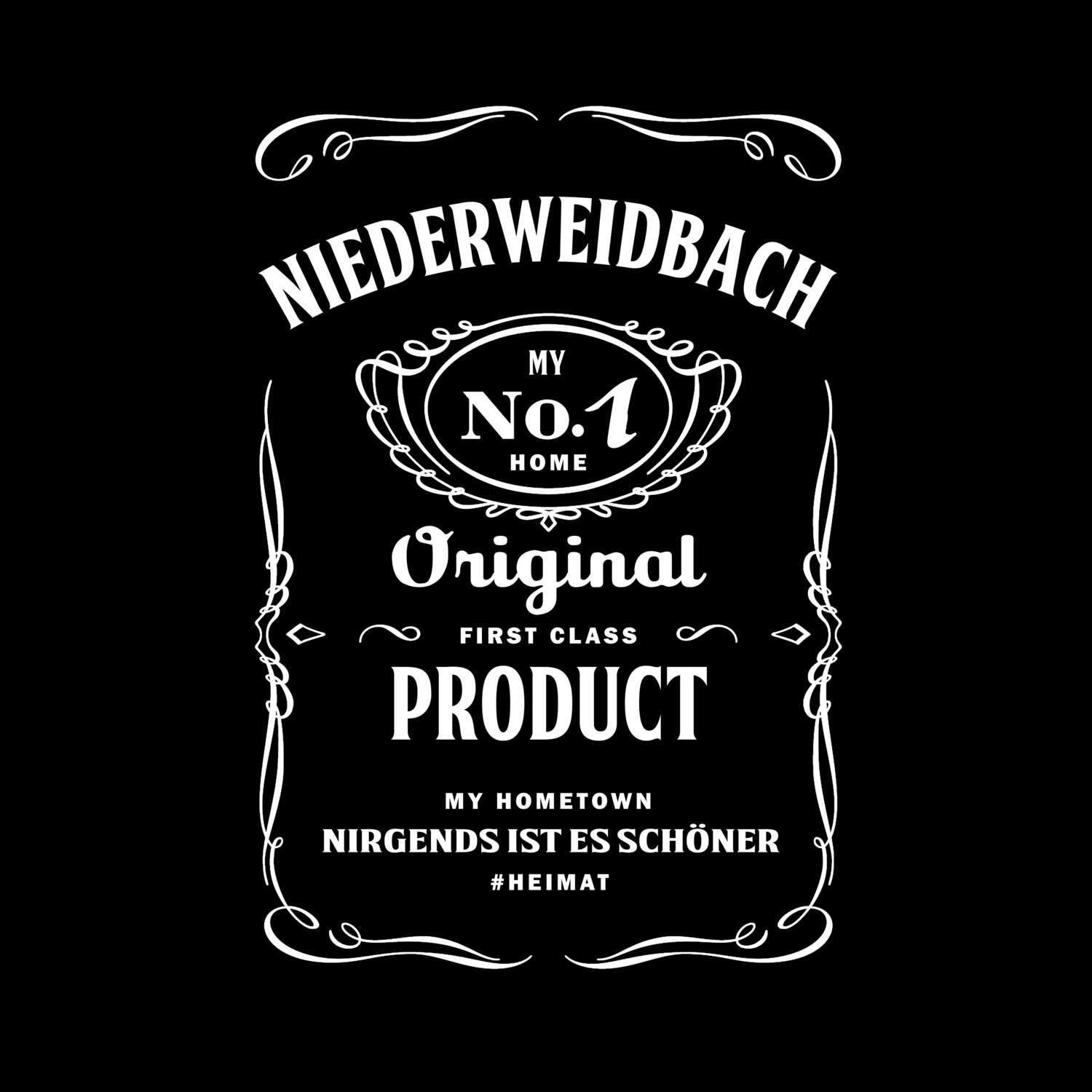 T-Shirt »Jackie« für den Ort »Niederweidbach«