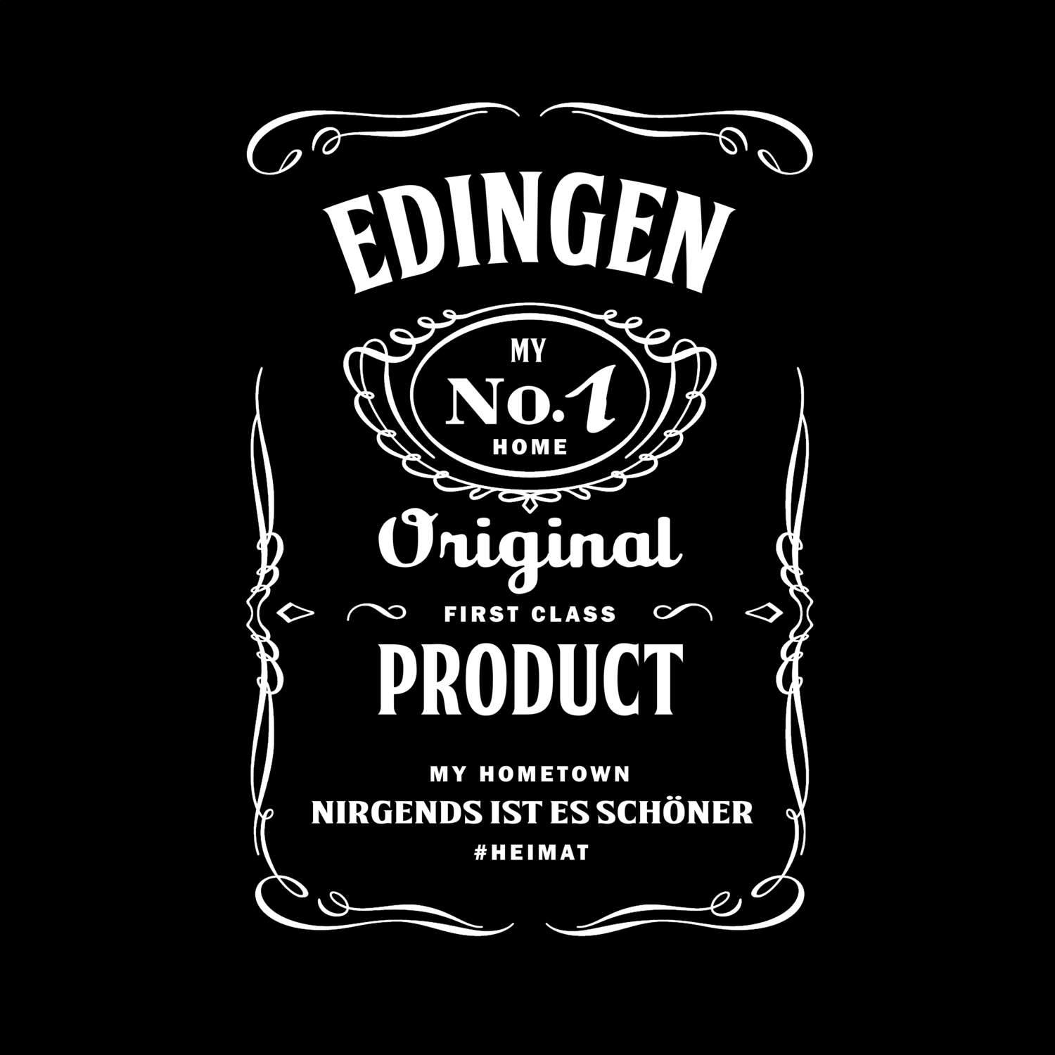 T-Shirt »Jackie« für den Ort »Edingen«