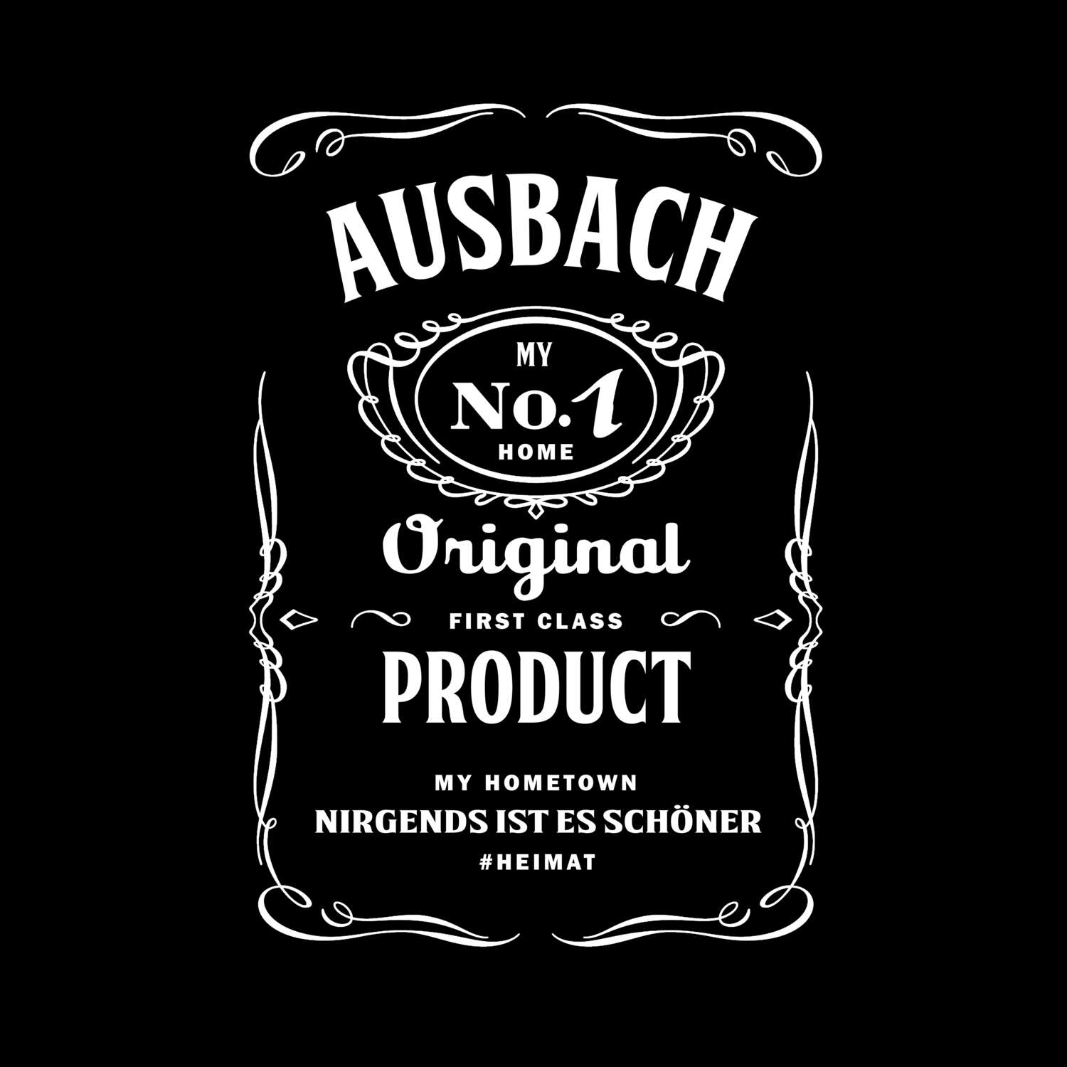 T-Shirt »Jackie« für den Ort »Ausbach«