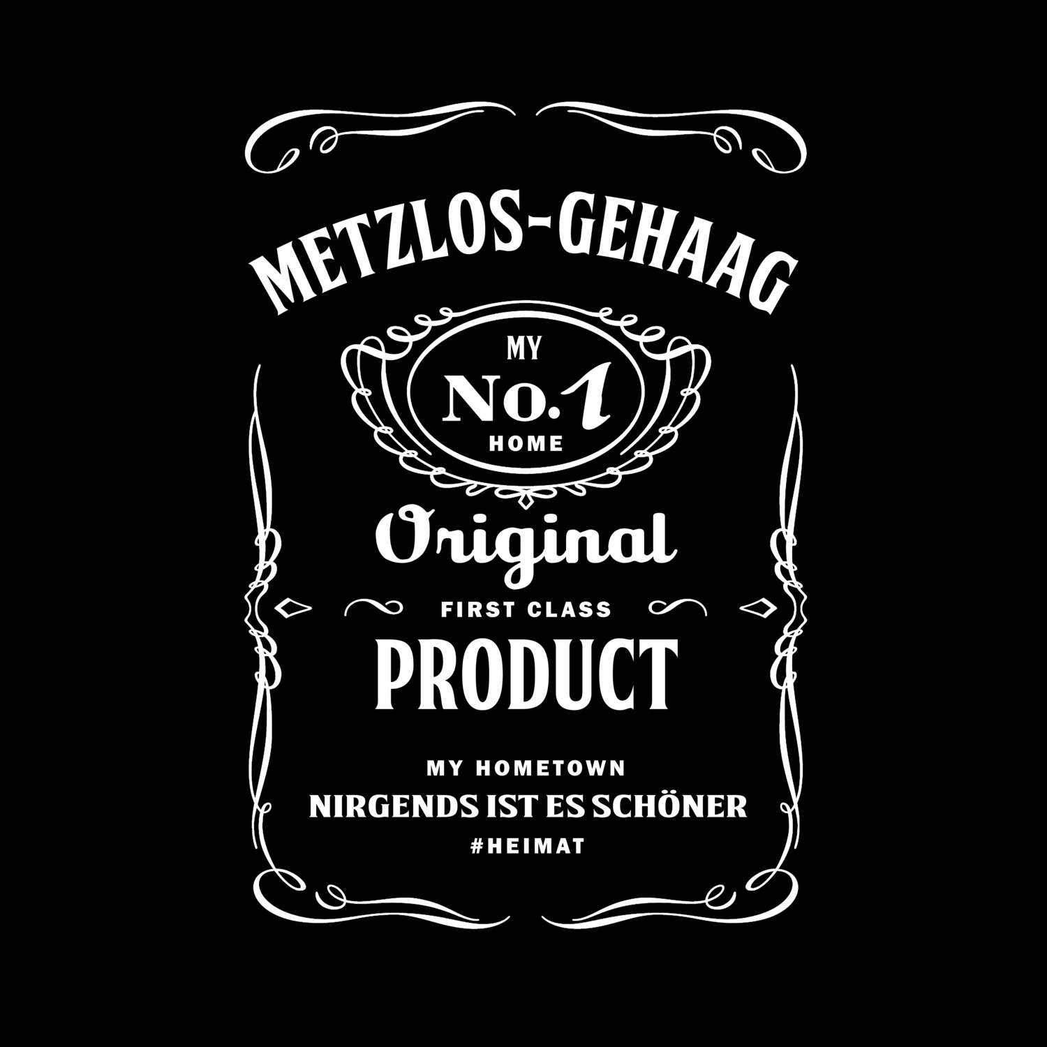 T-Shirt »Jackie« für den Ort »Metzlos-Gehaag«