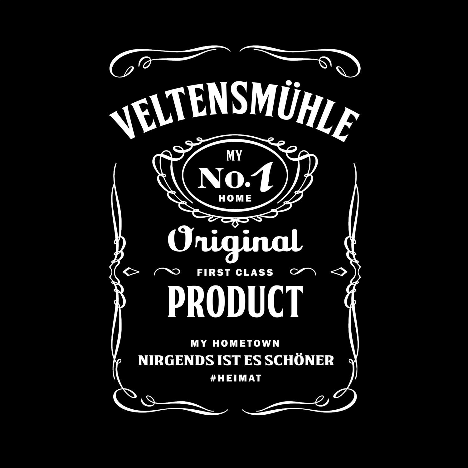 T-Shirt »Jackie« für den Ort »Veltensmühle«