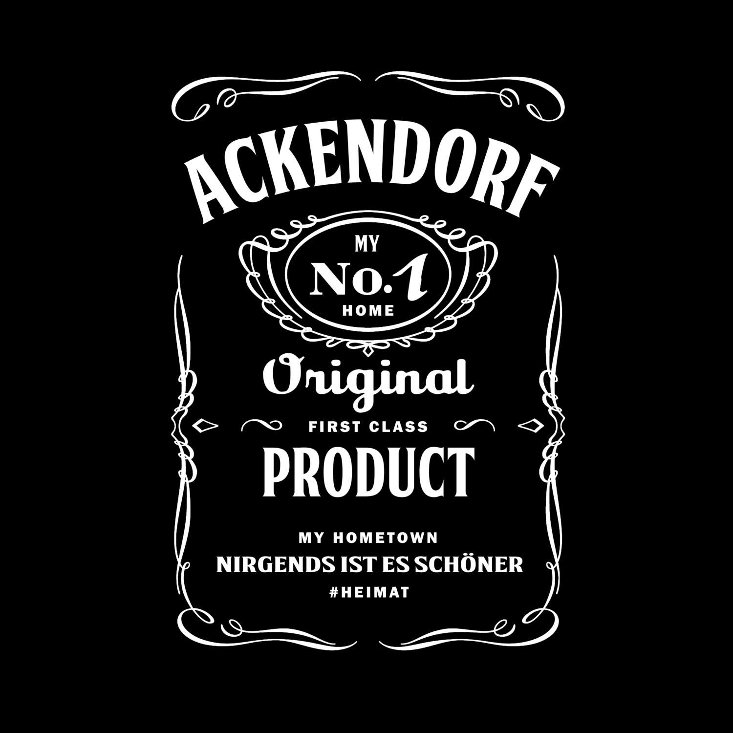 T-Shirt »Jackie« für den Ort »Ackendorf«