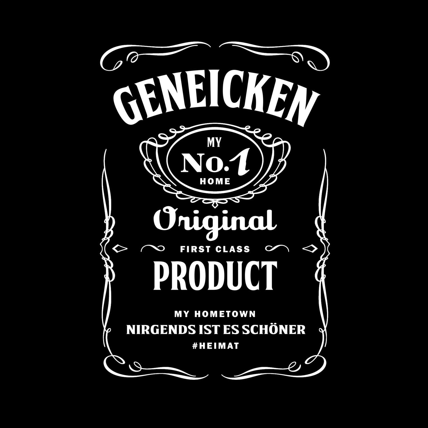 T-Shirt »Jackie« für den Ort »Geneicken«