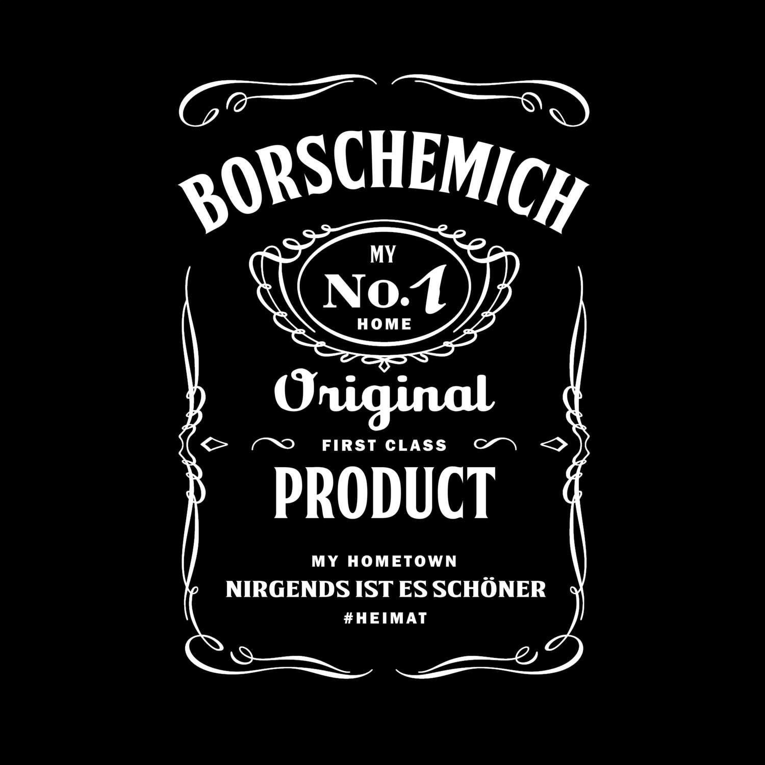 T-Shirt »Jackie« für den Ort »Borschemich«