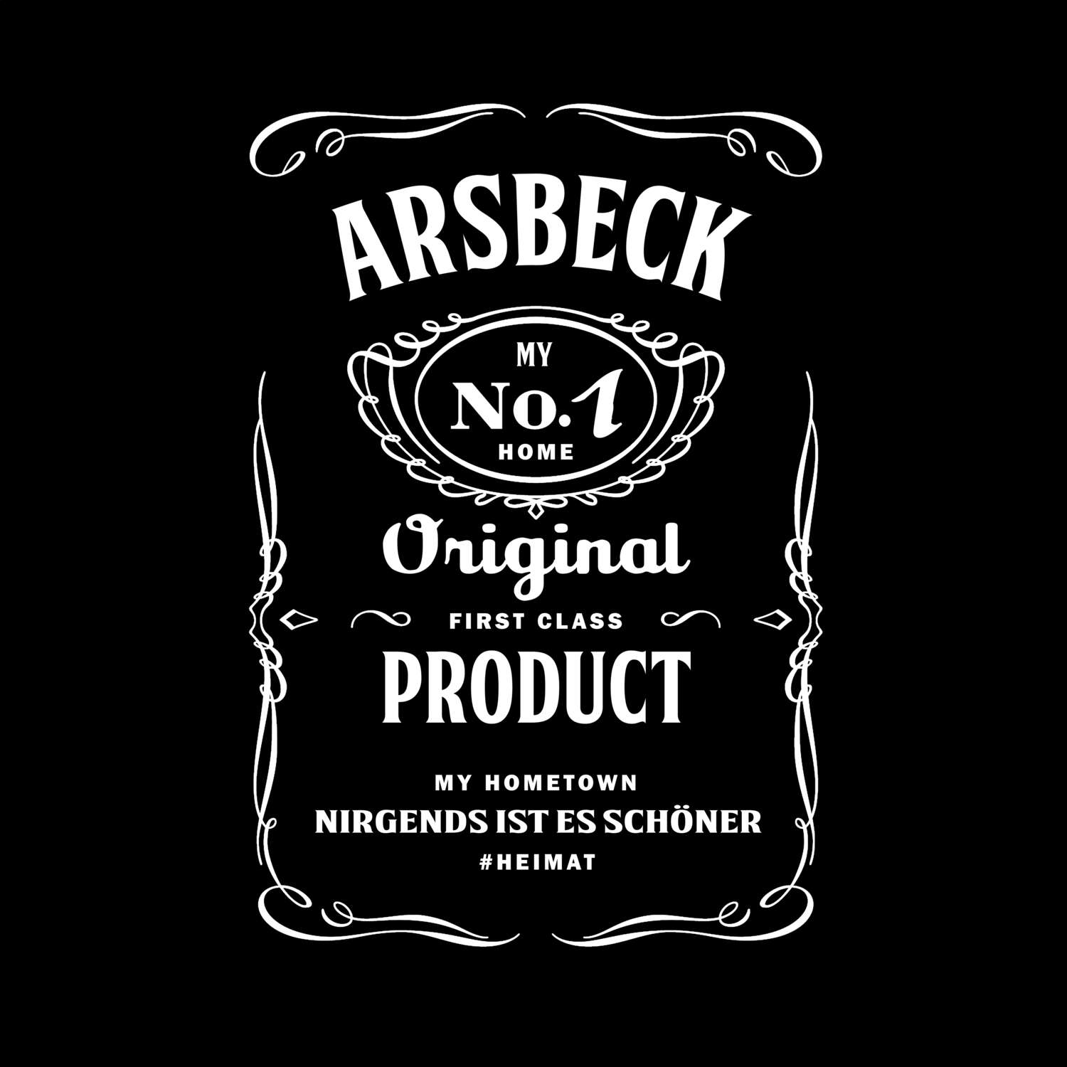 T-Shirt »Jackie« für den Ort »Arsbeck«