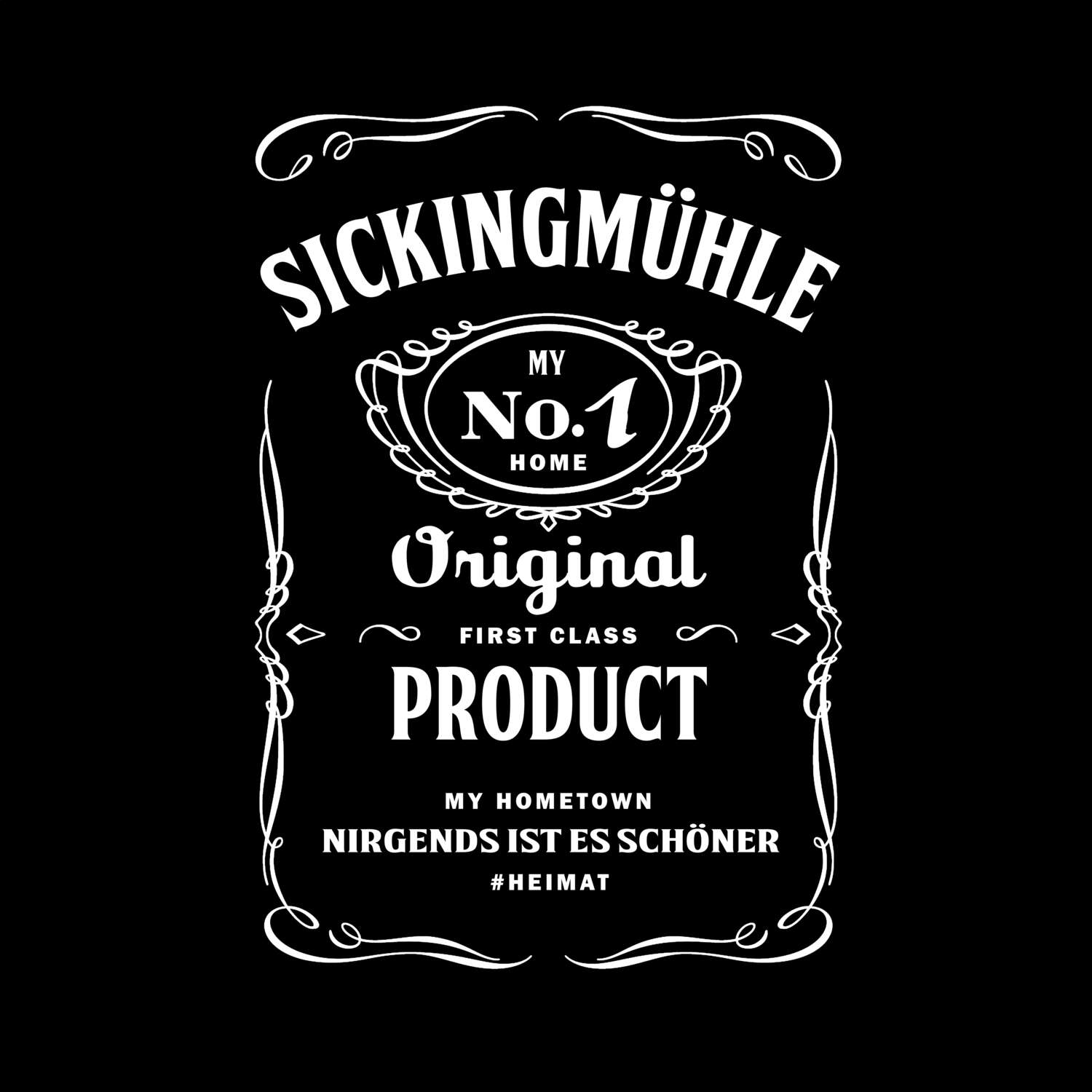 T-Shirt »Jackie« für den Ort »Sickingmühle«