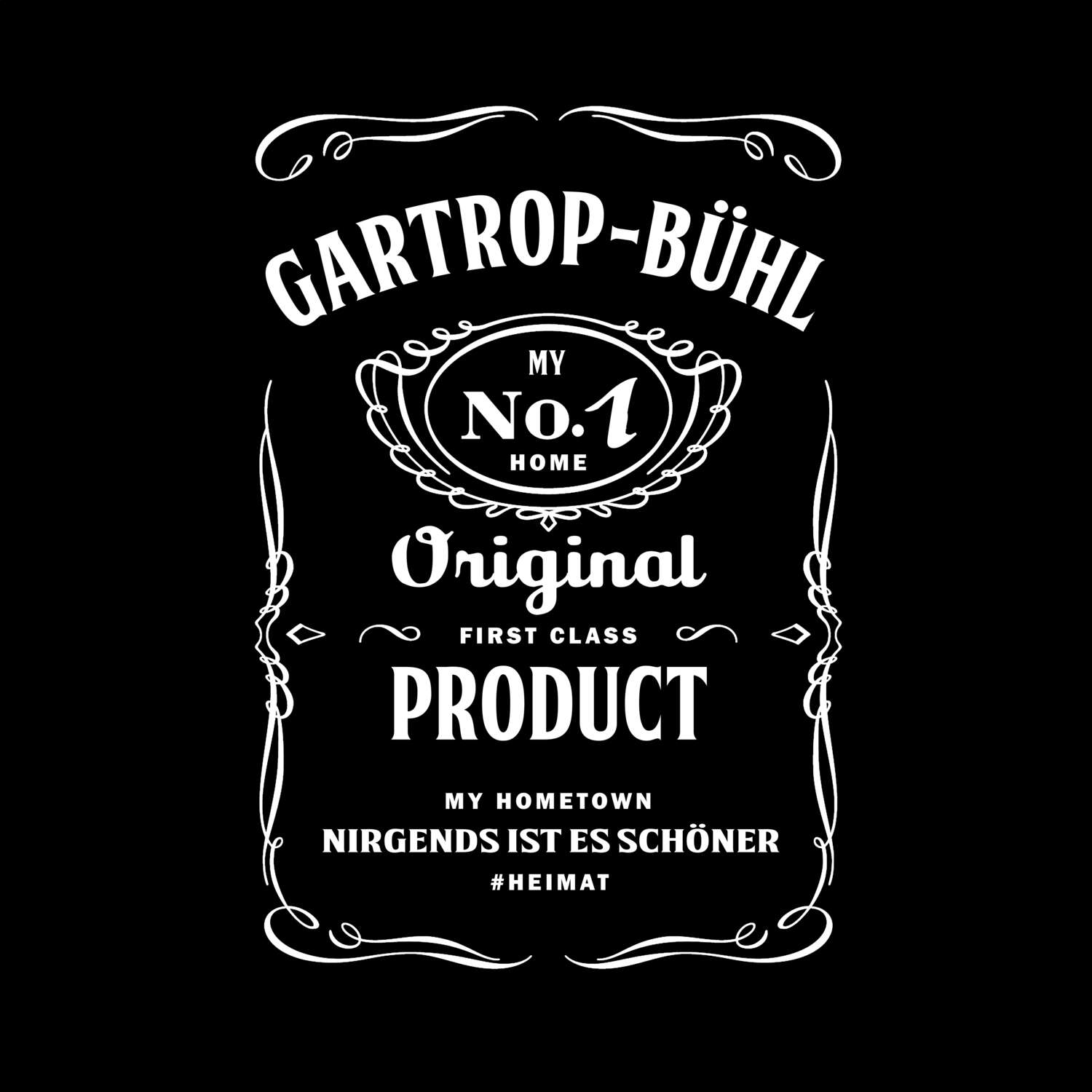 T-Shirt »Jackie« für den Ort »Gartrop-Bühl«