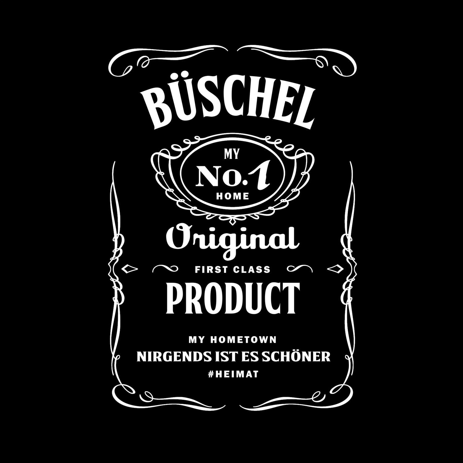 T-Shirt »Jackie« für den Ort »Büschel«