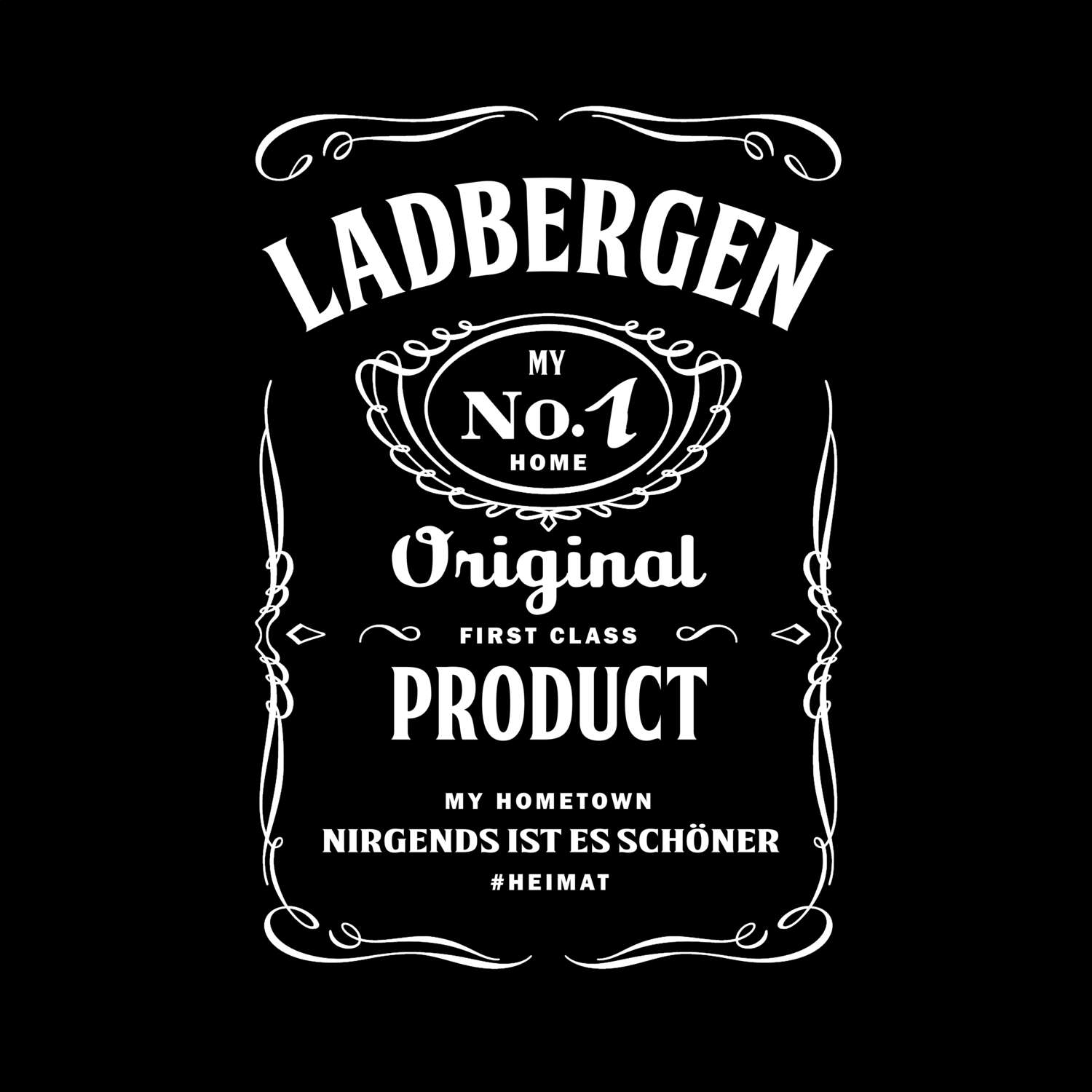 T-Shirt »Jackie« für den Ort »Ladbergen«