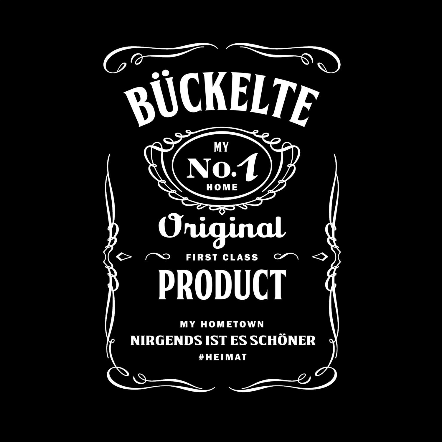 T-Shirt »Jackie« für den Ort »Bückelte«