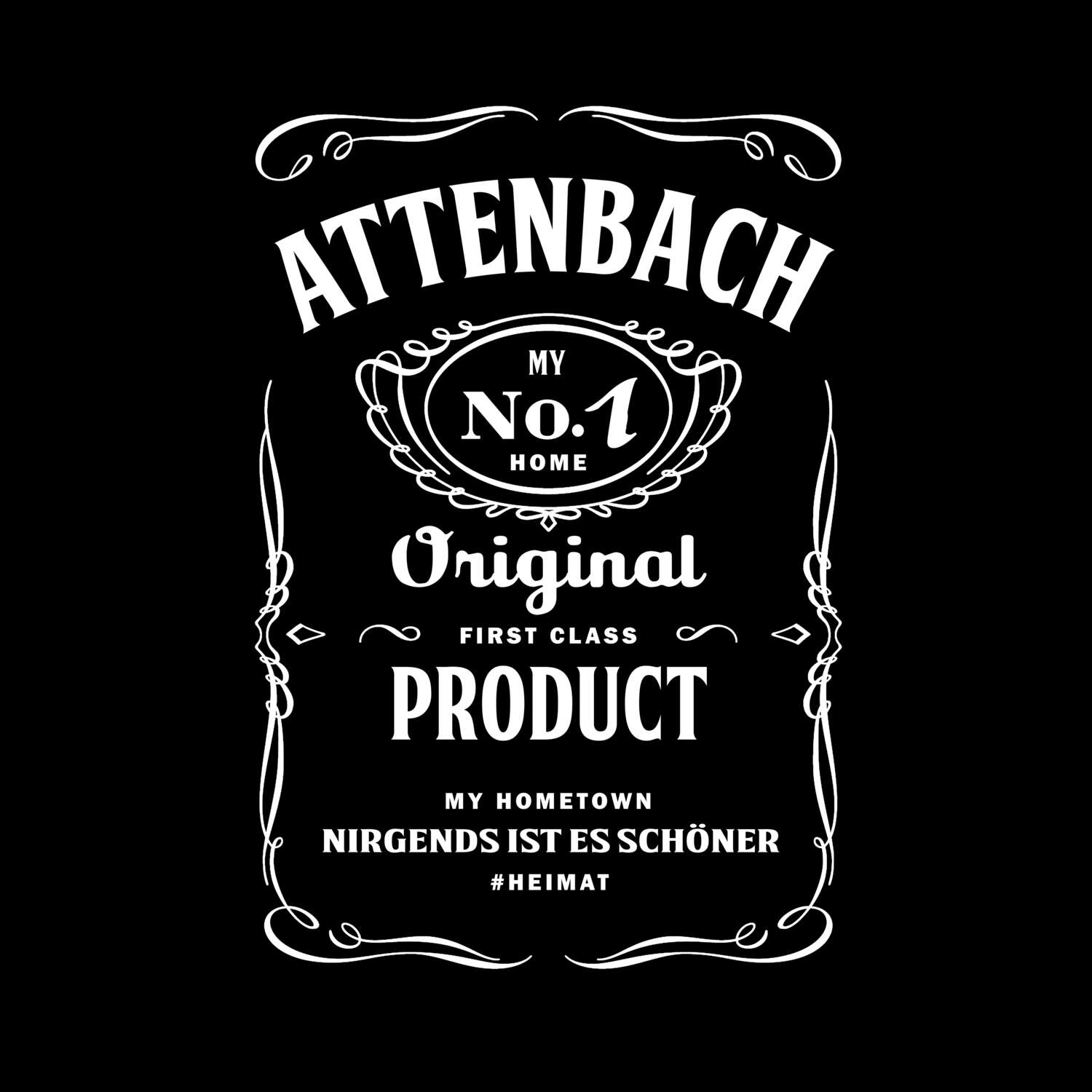 T-Shirt »Jackie« für den Ort »Attenbach«