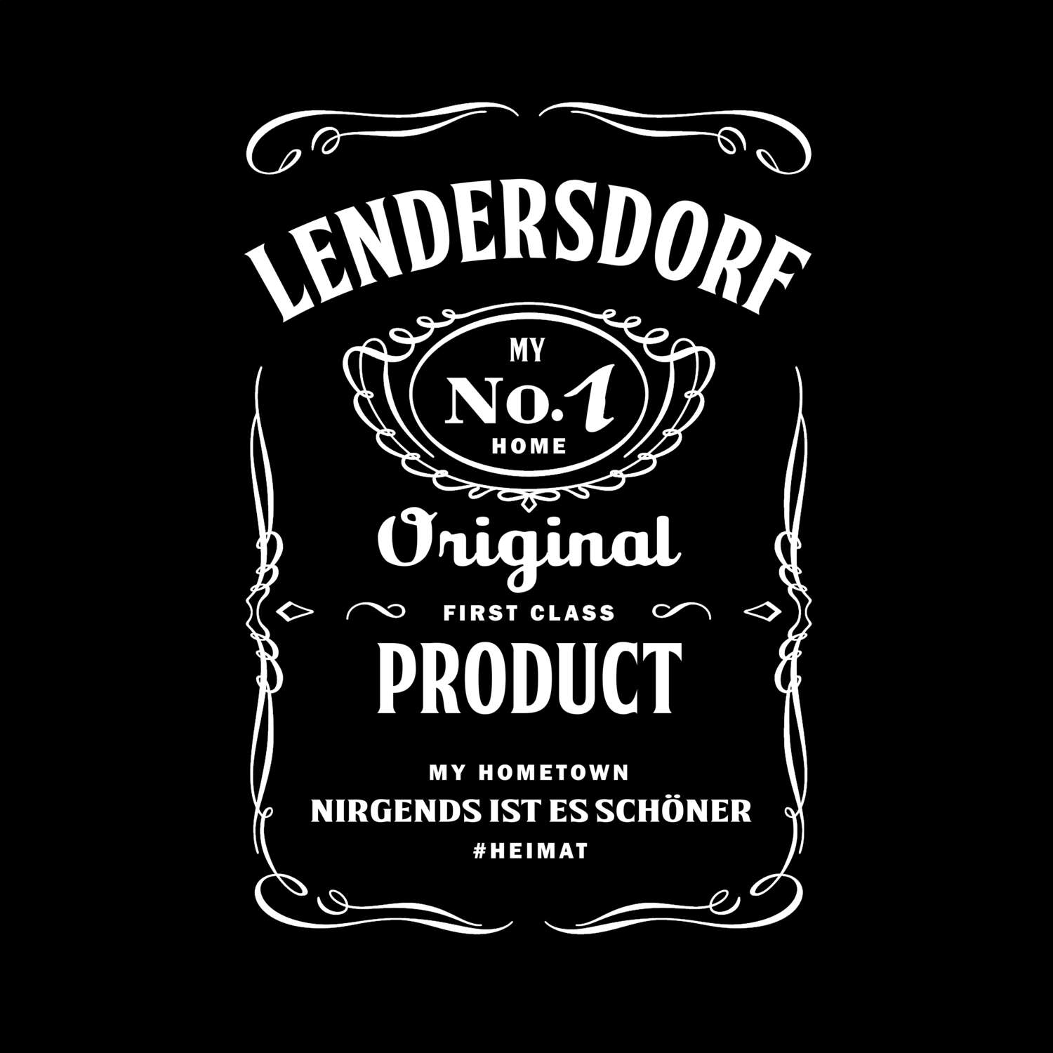 T-Shirt »Jackie« für den Ort »Lendersdorf«