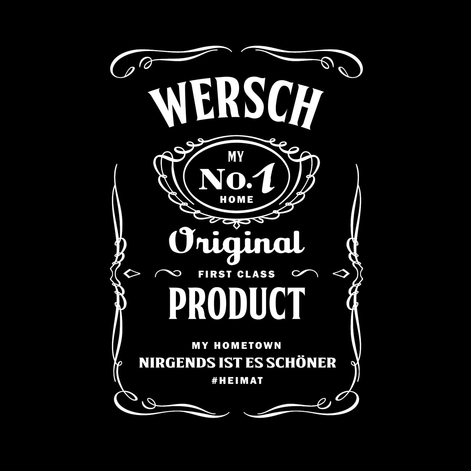 T-Shirt »Jackie« für den Ort »Wersch«