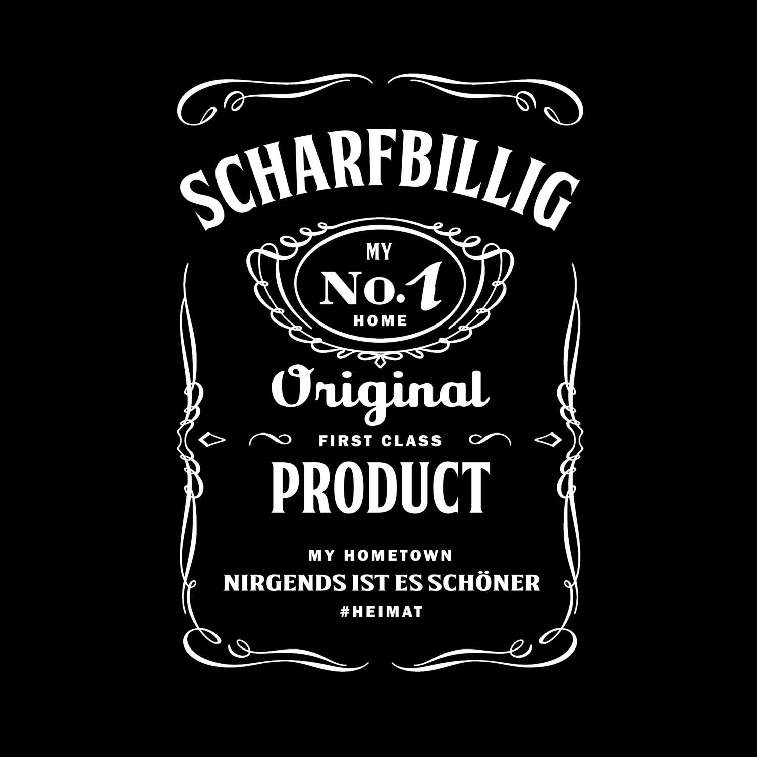 T-Shirt »Jackie« für den Ort »Scharfbillig«