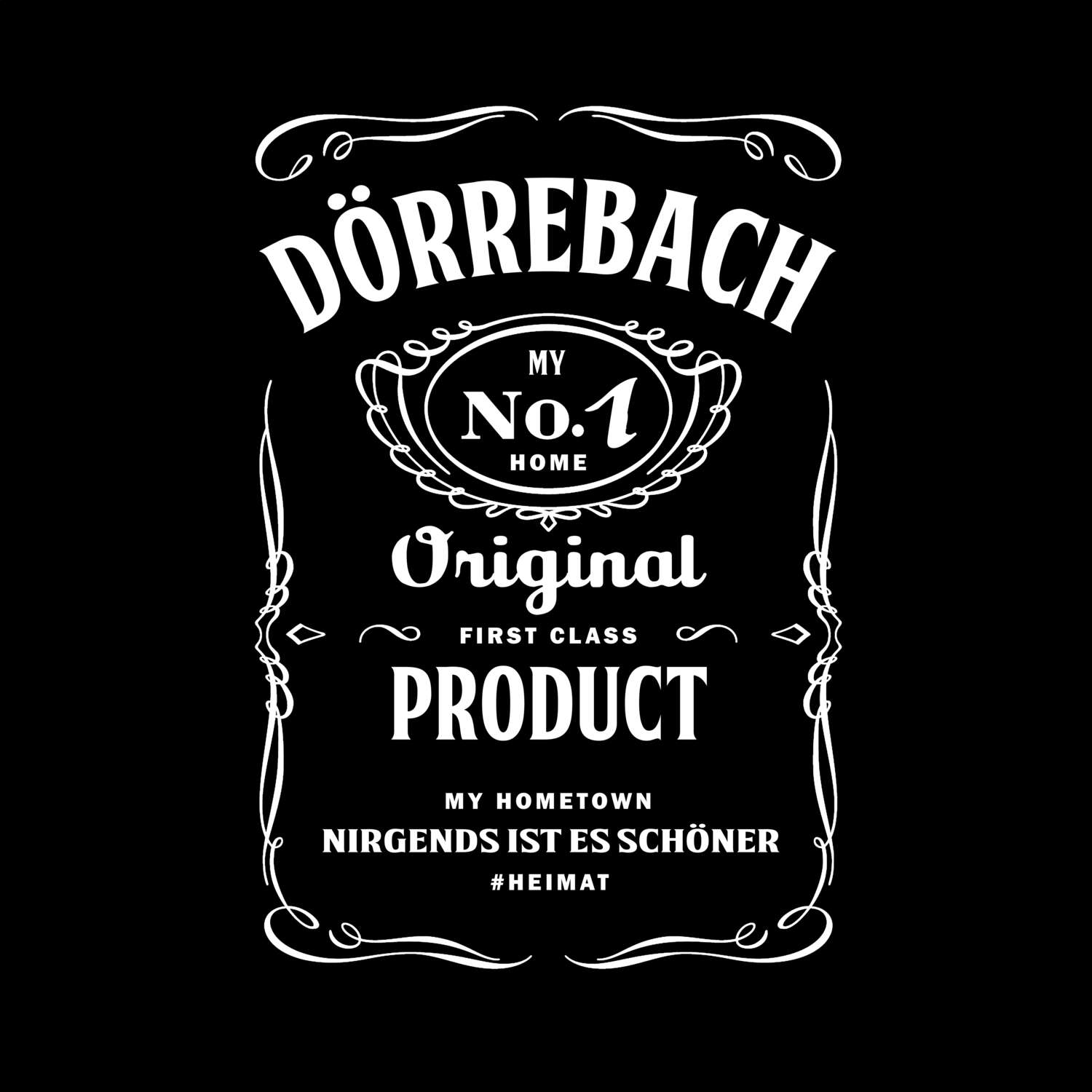 T-Shirt »Jackie« für den Ort »Dörrebach«