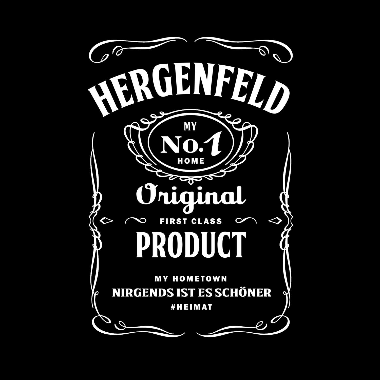 T-Shirt »Jackie« für den Ort »Hergenfeld«