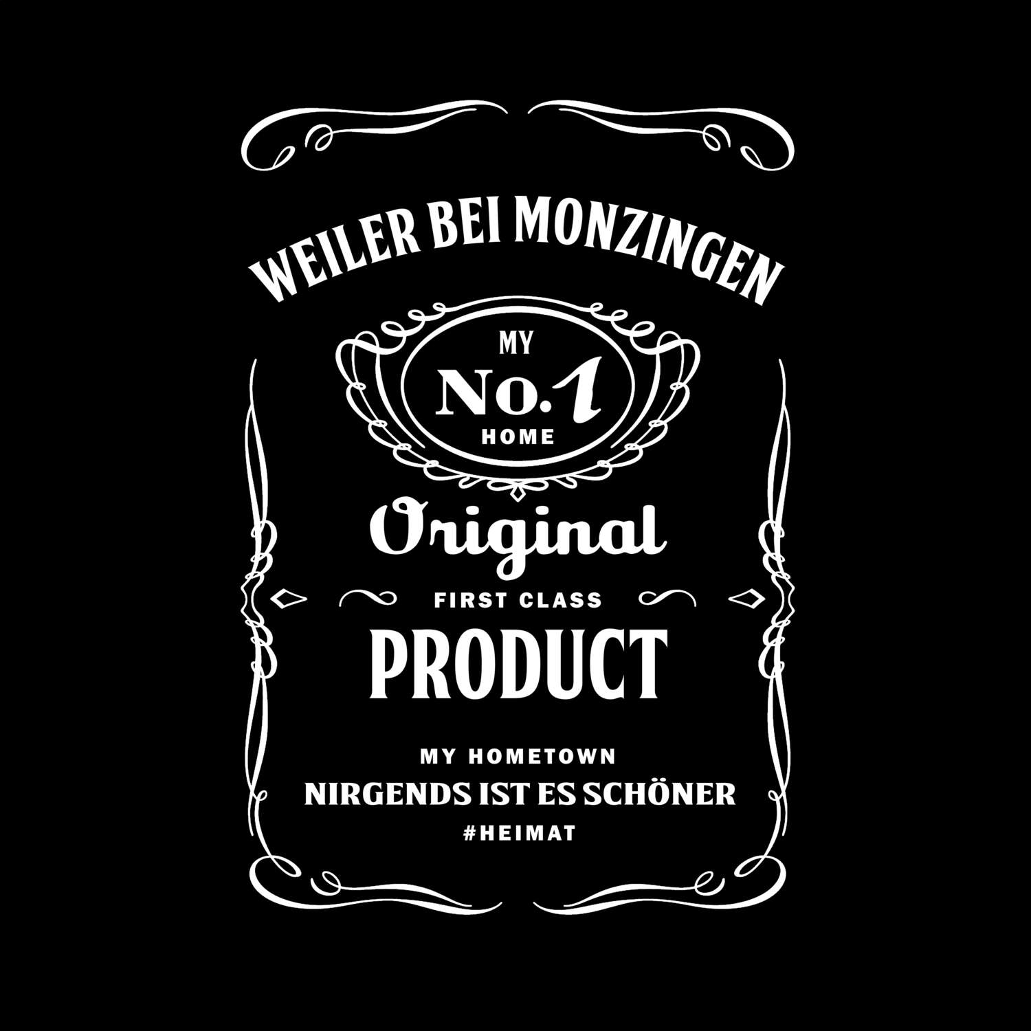 T-Shirt »Jackie« für den Ort »Weiler bei Monzingen«