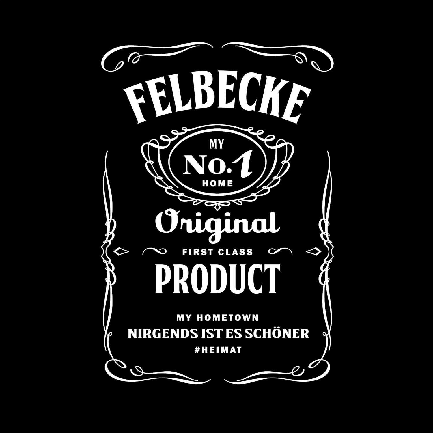 T-Shirt »Jackie« für den Ort »Felbecke«