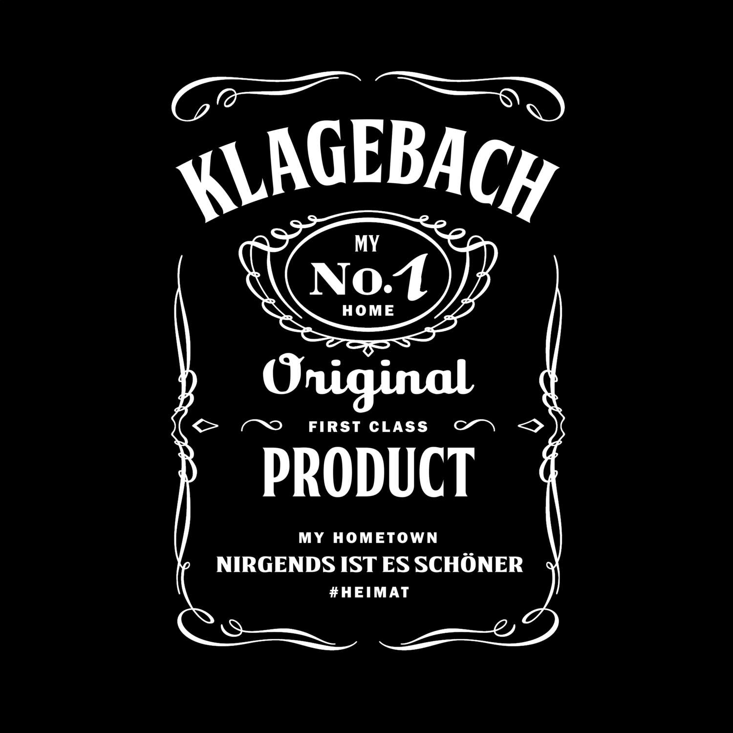 T-Shirt »Jackie« für den Ort »Klagebach«