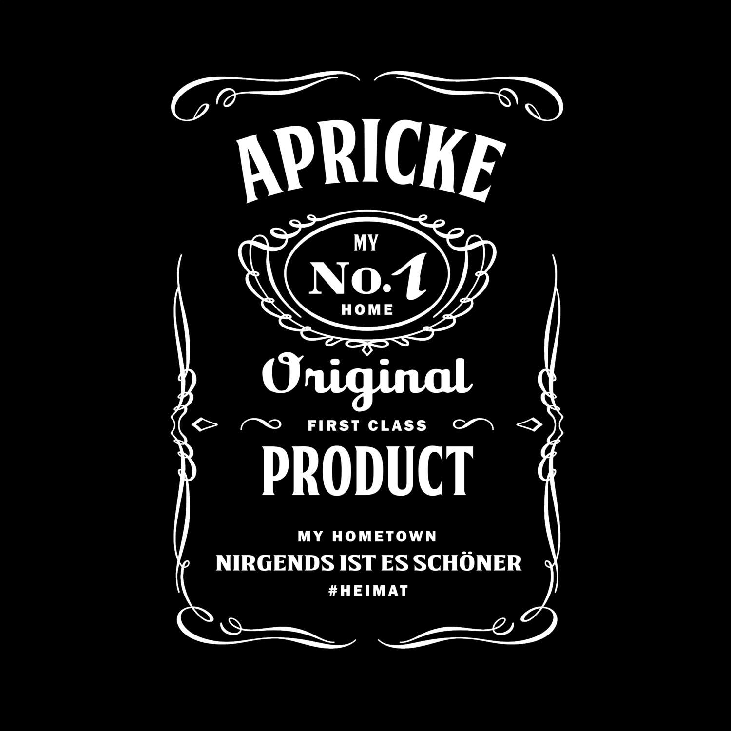 T-Shirt »Jackie« für den Ort »Apricke«