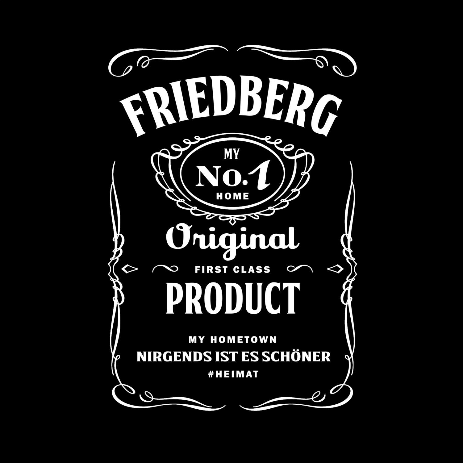 T-Shirt »Jackie« für den Ort »Friedberg«