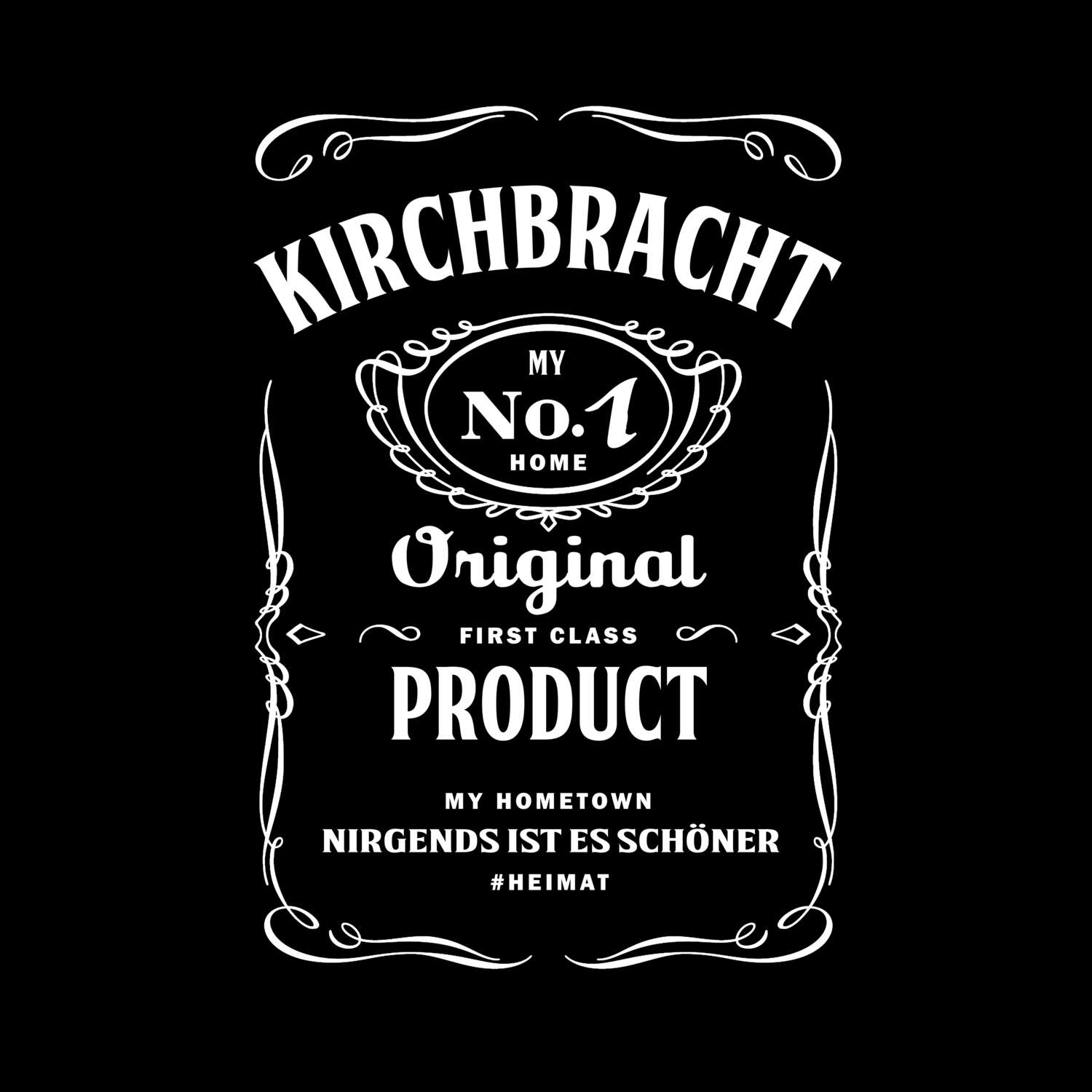 T-Shirt »Jackie« für den Ort »Kirchbracht«