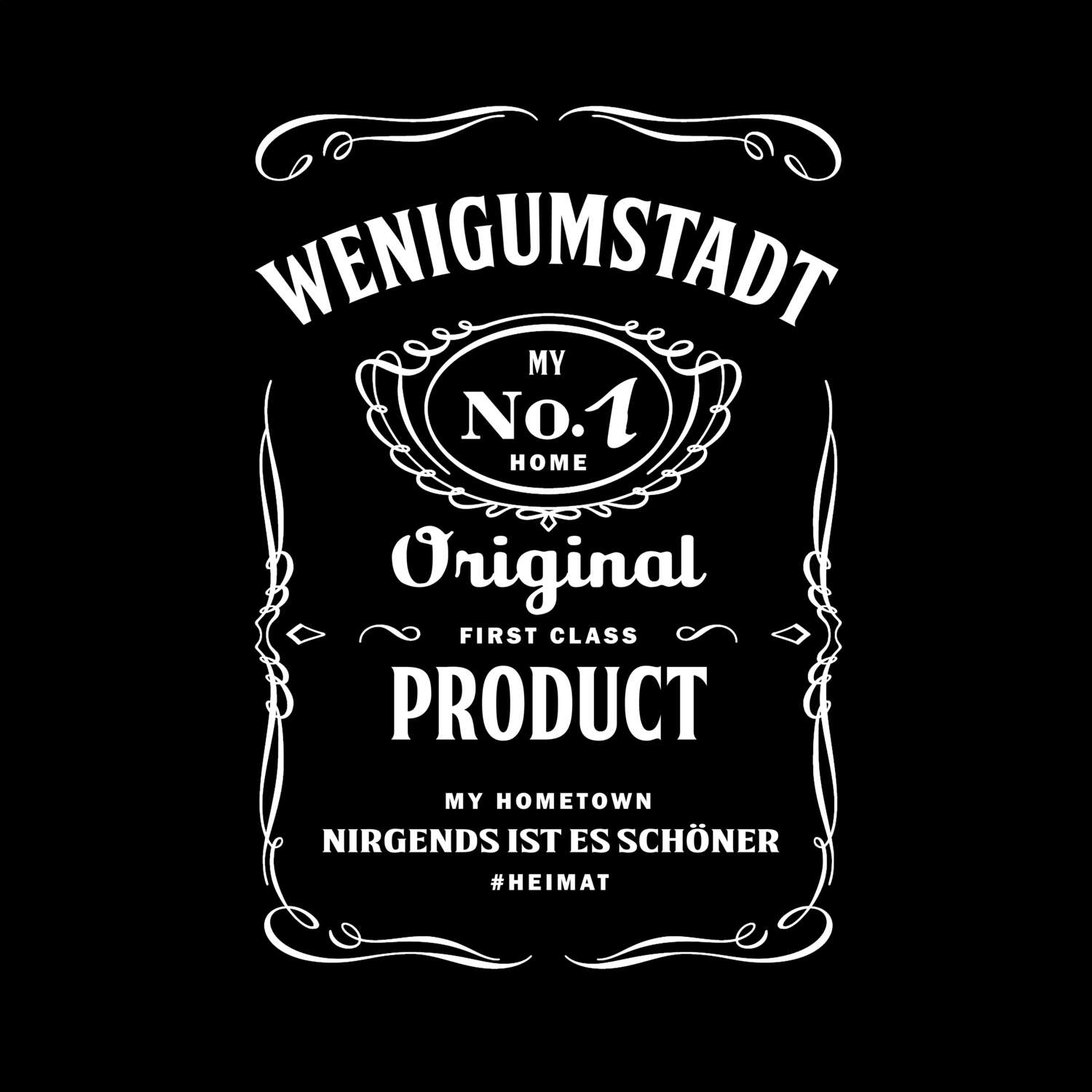 T-Shirt »Jackie« für den Ort »Wenigumstadt«