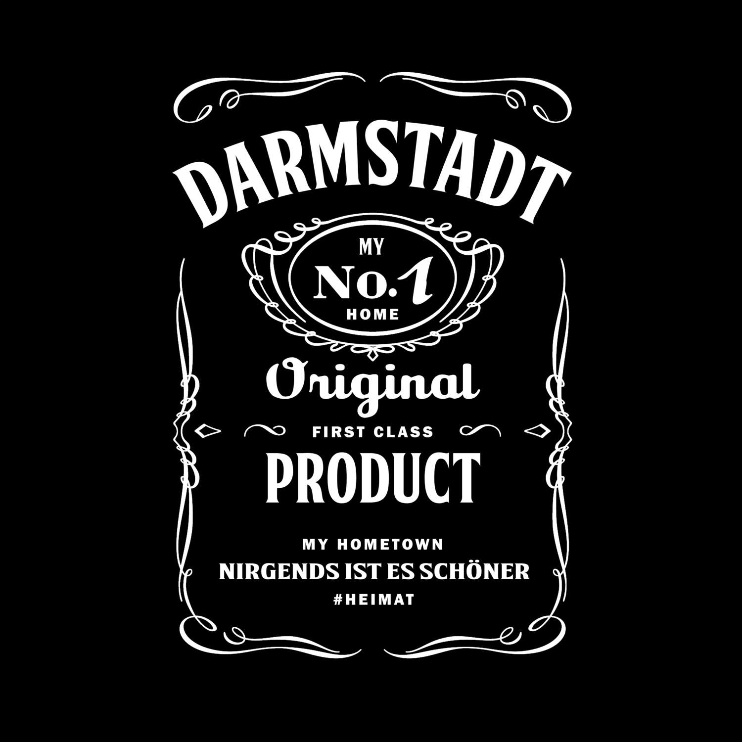 T-Shirt »Jackie« für den Ort »Darmstadt«