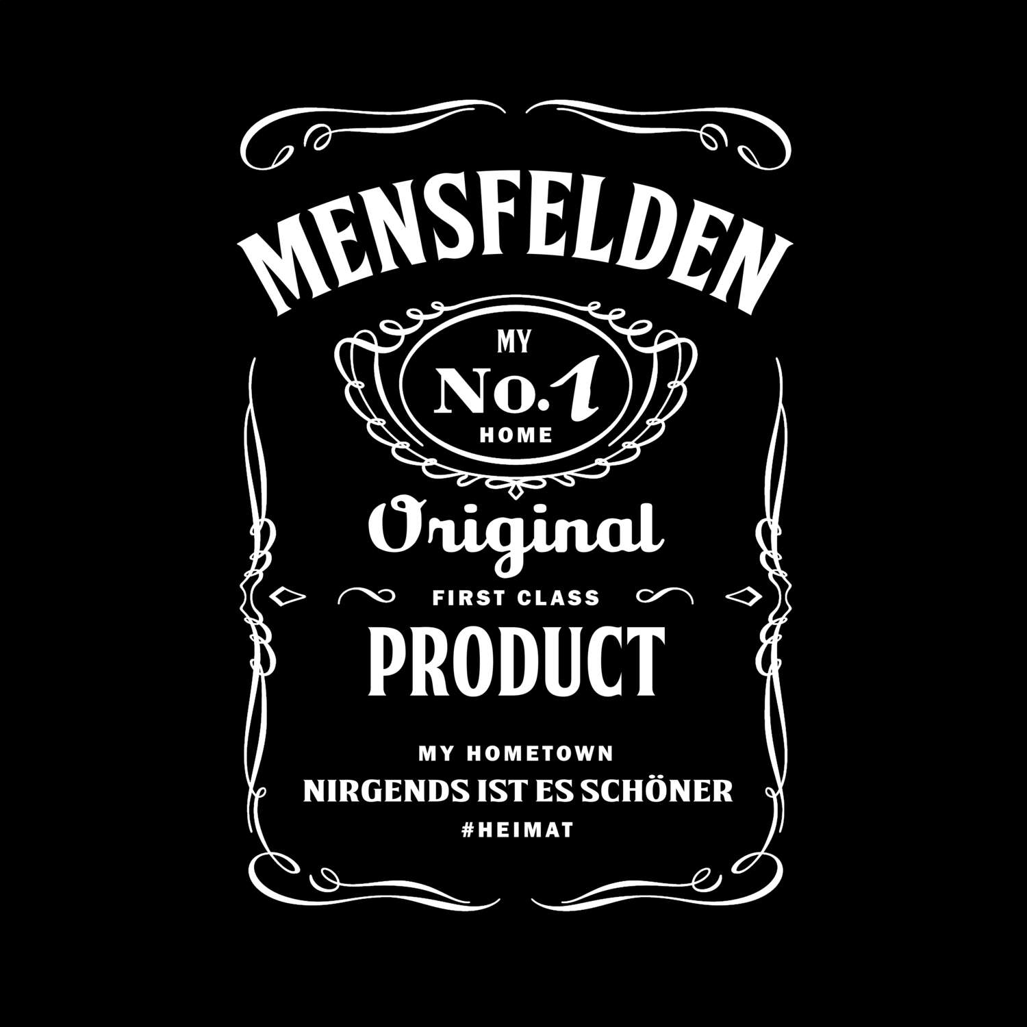 T-Shirt »Jackie« für den Ort »Mensfelden«